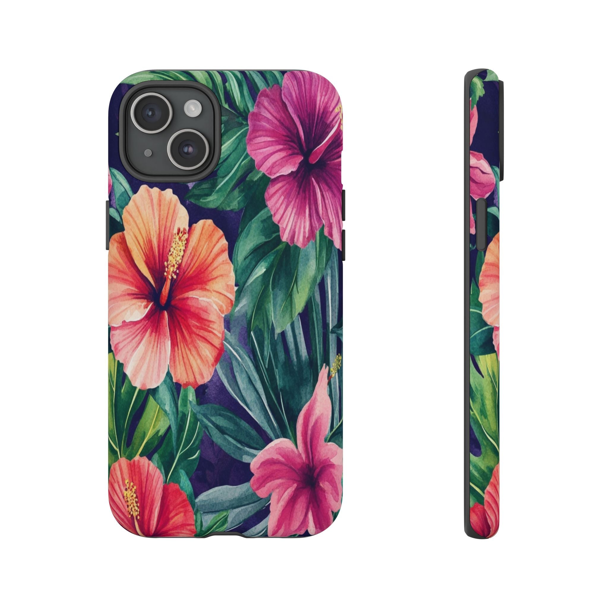 Navy Floral Watercolor