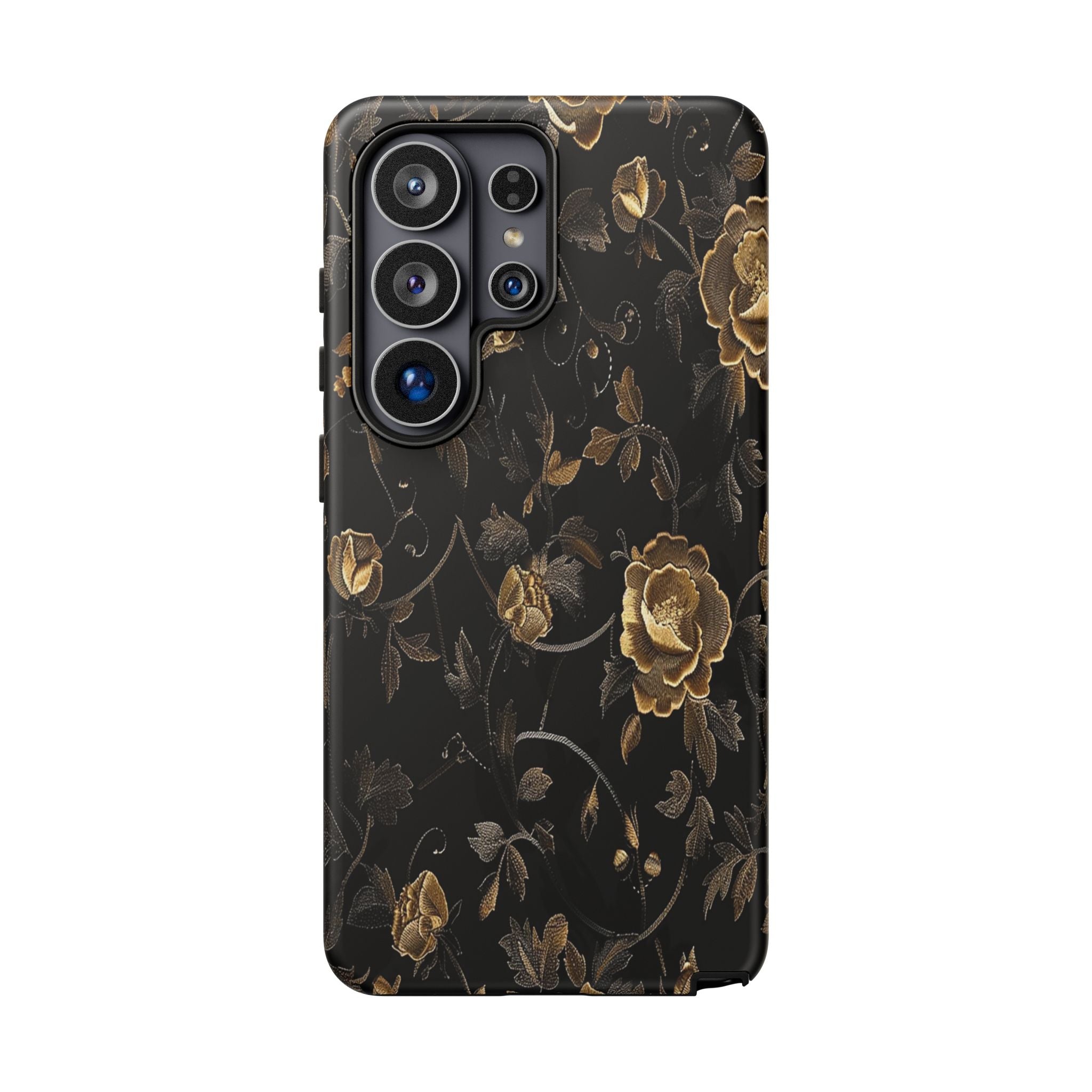 Golden Roses on Black