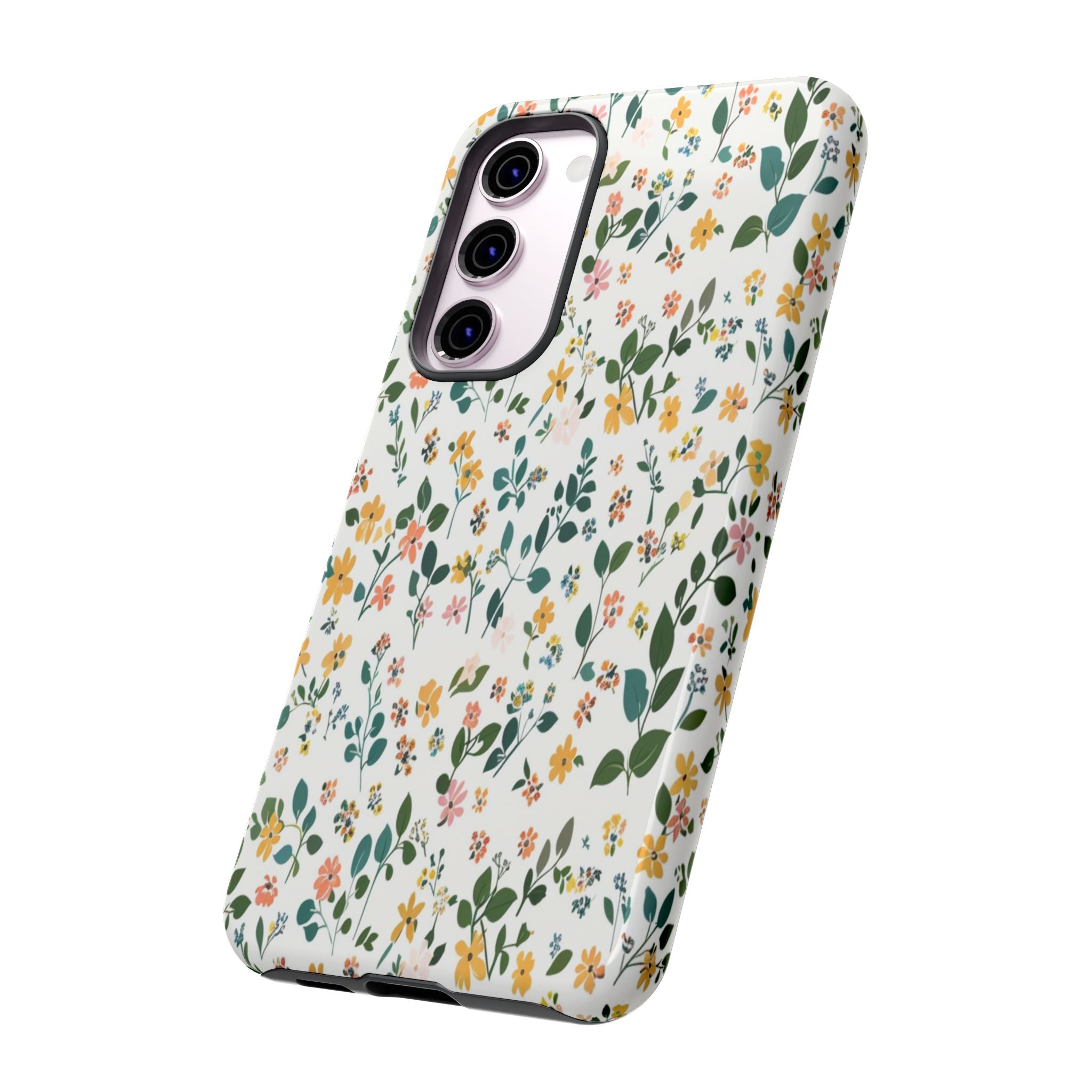 Pastel Leaves and Flowers Case