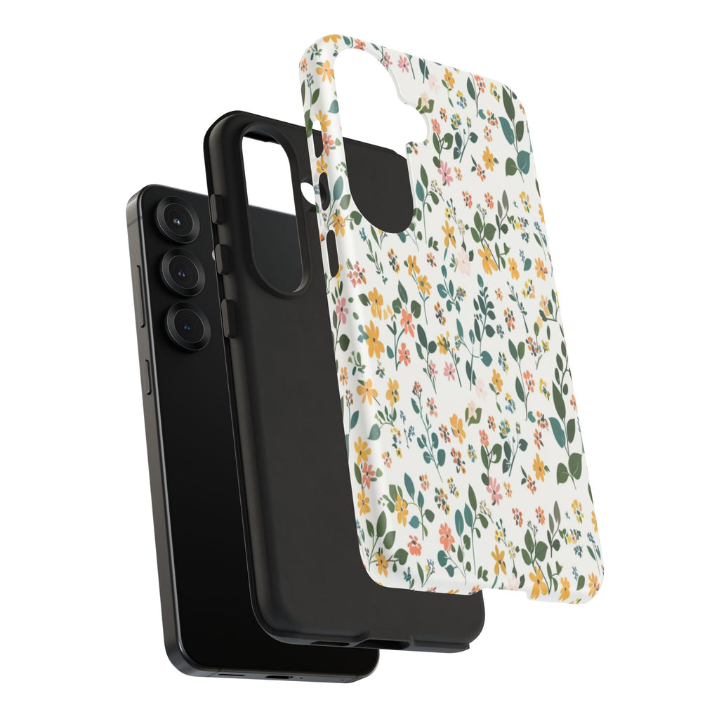 Pastel Leaves and Flowers Case