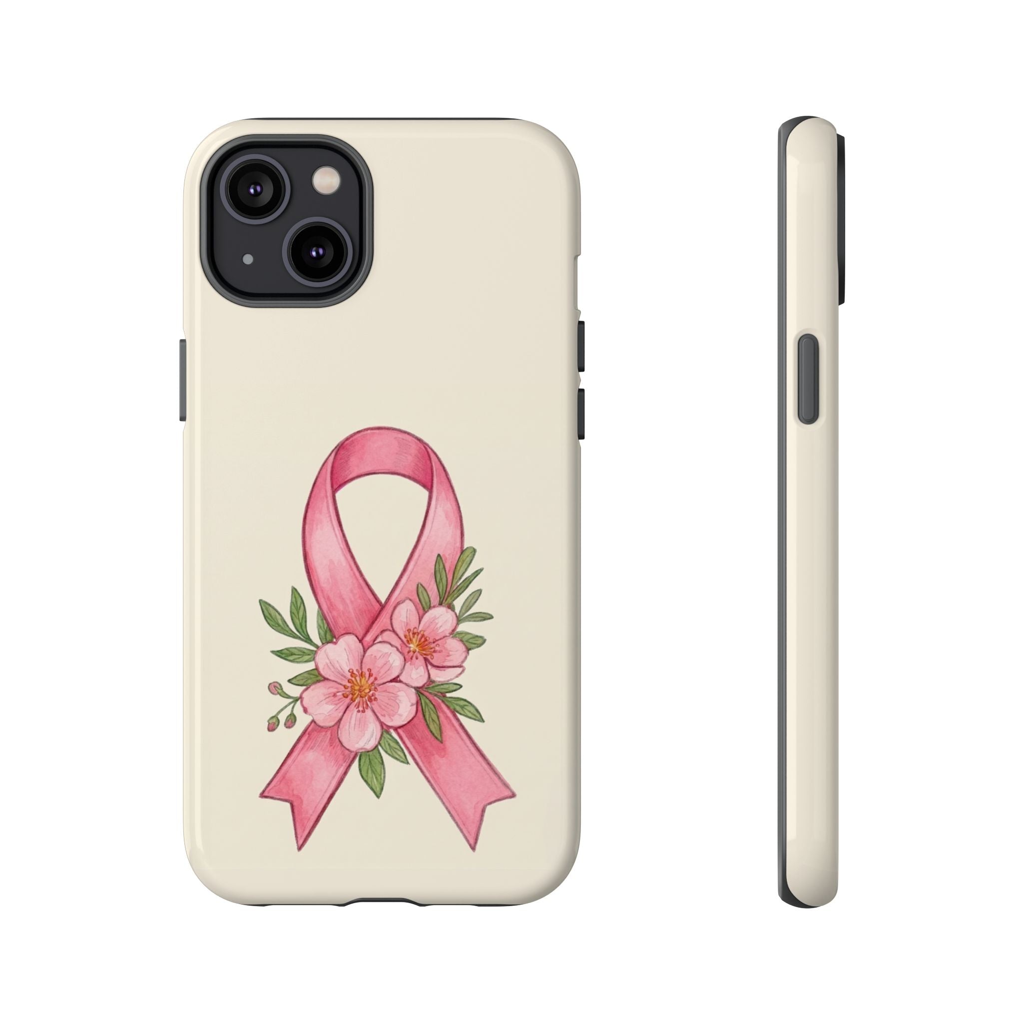 Floral Breast Cancer Awareness Case