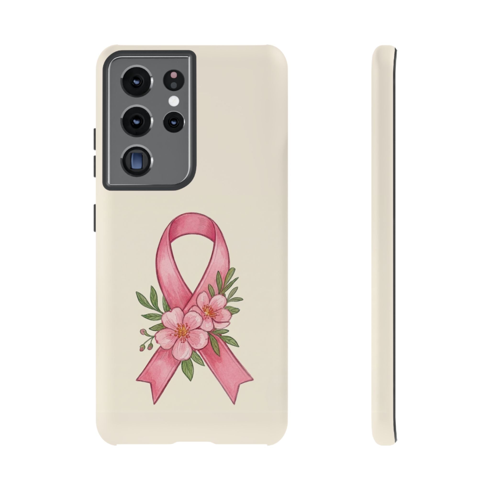 Floral Breast Cancer Awareness Case