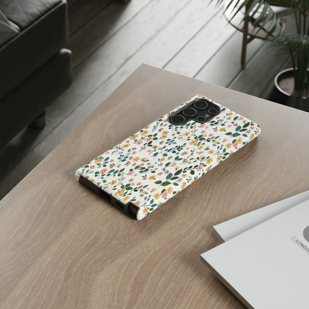 Pastel Leaves and Flowers Case