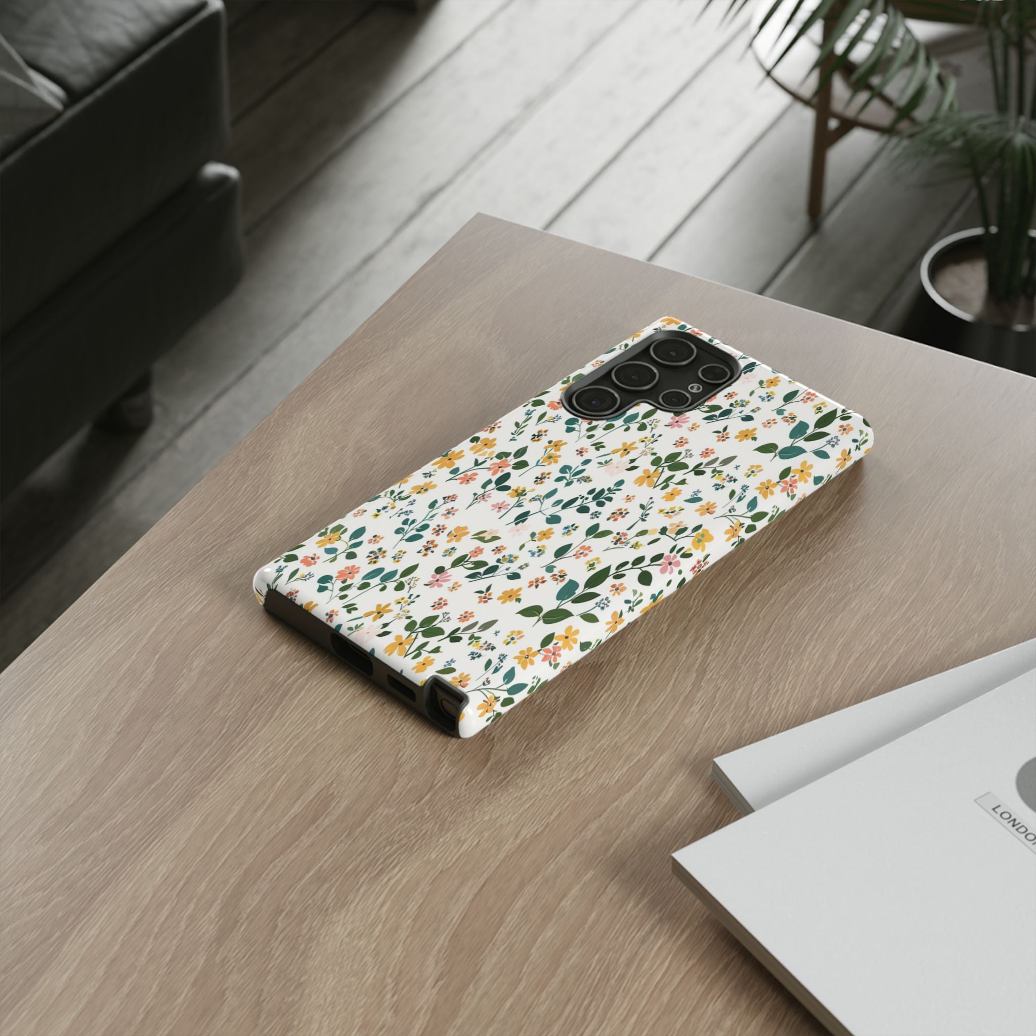 Pastel Leaves and Flowers Case