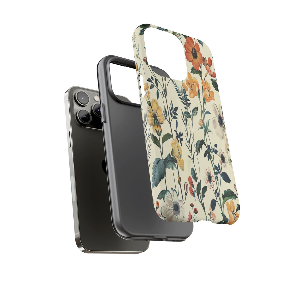 Vintage Botanical Wildflower Seamless Pattern