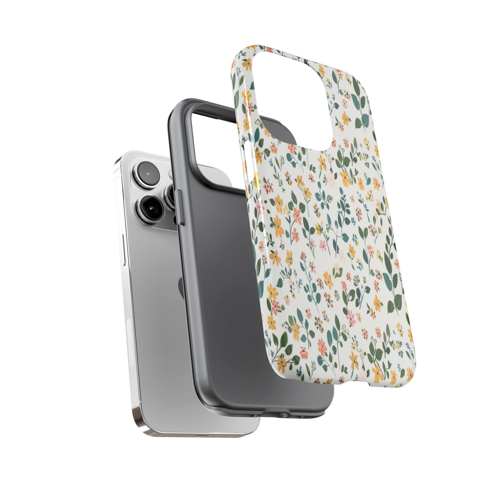 Pastel Leaves and Flowers Case