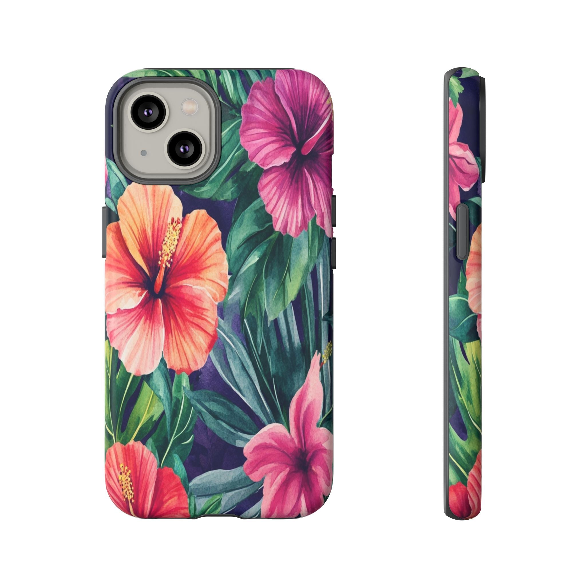 Navy Floral Watercolor