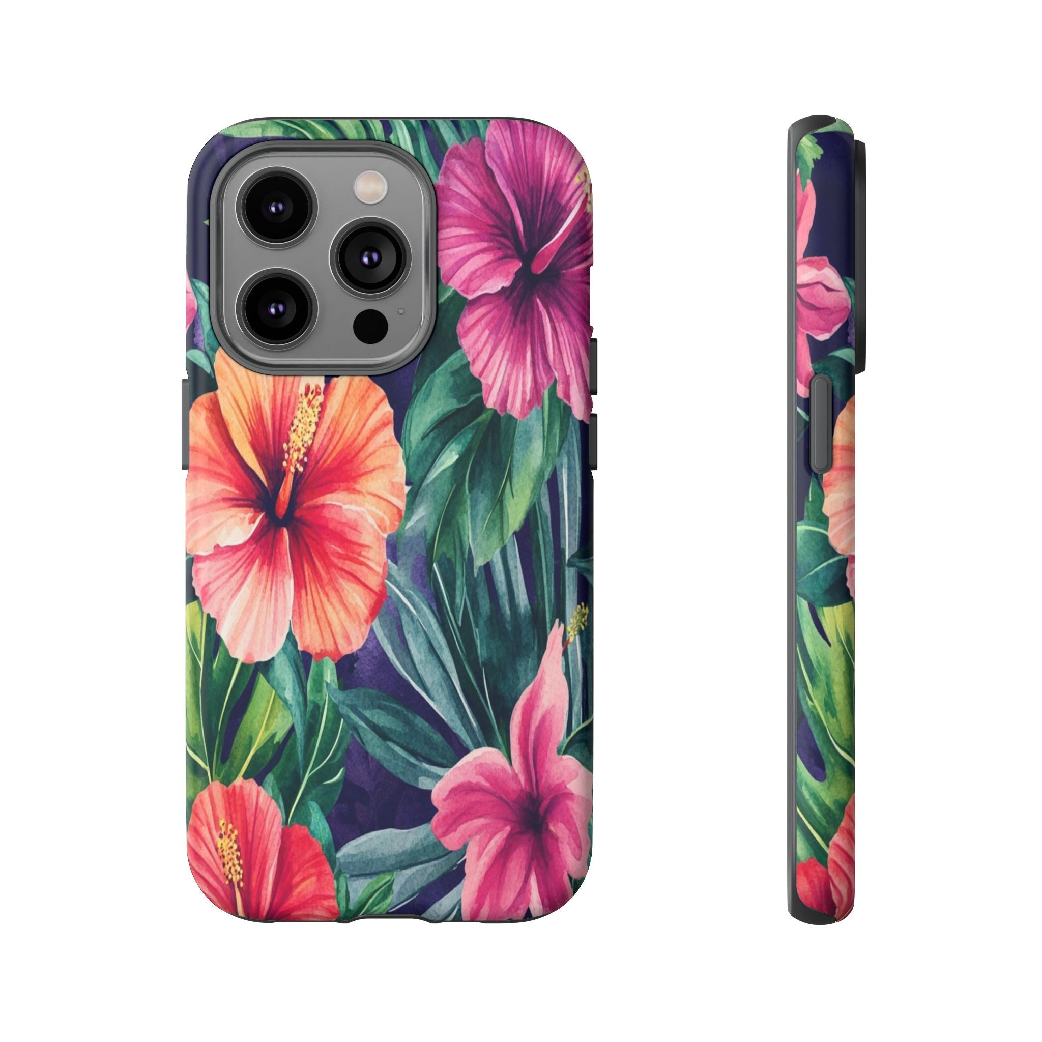 Navy Floral Watercolor