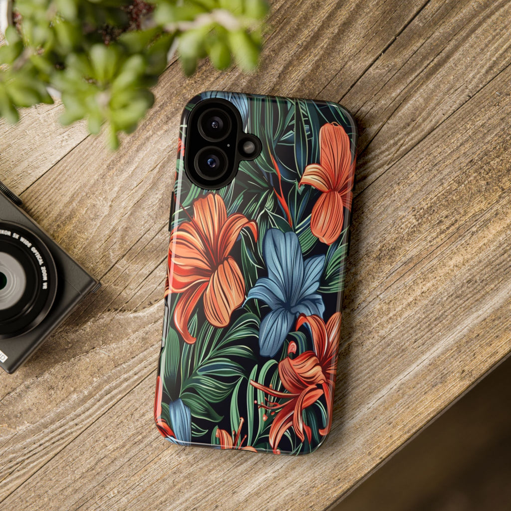 Tropical Red and Blue Case