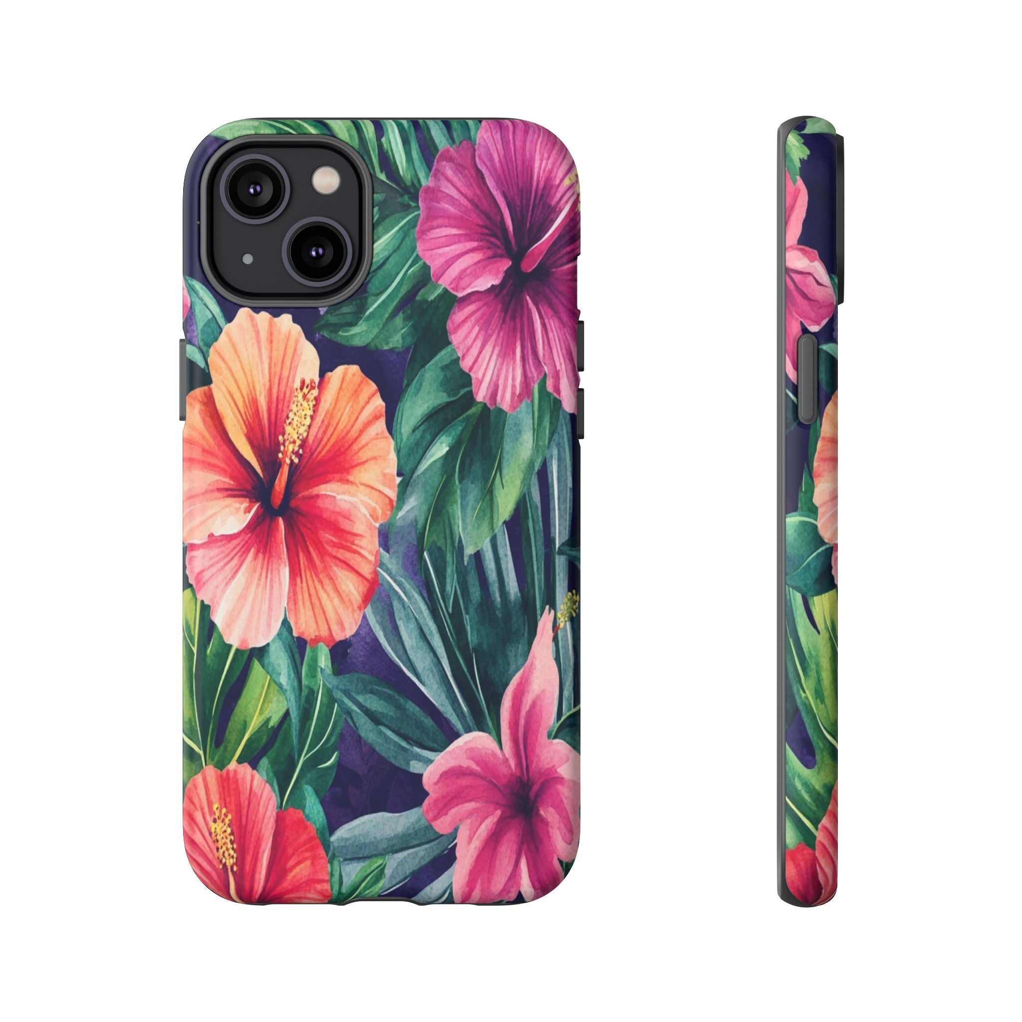 Navy Floral Watercolor