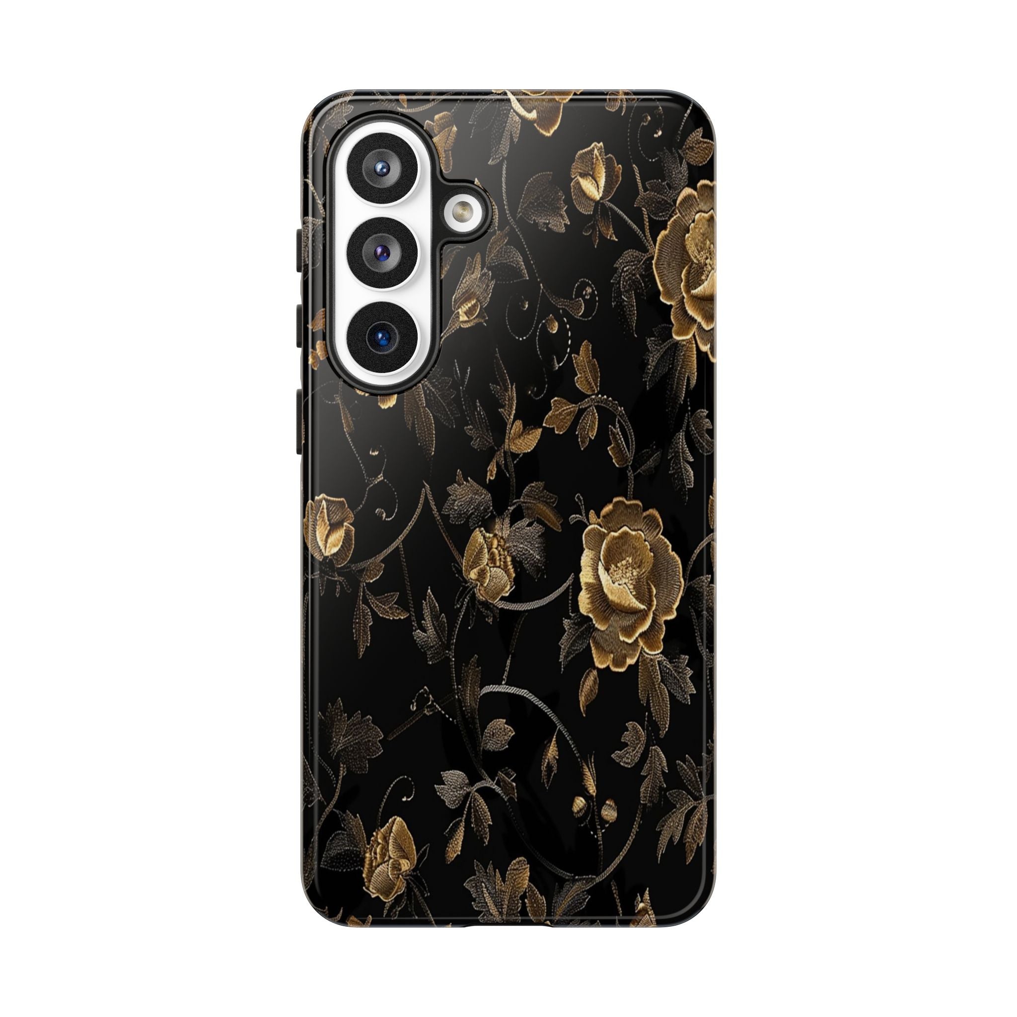 Golden Roses on Black