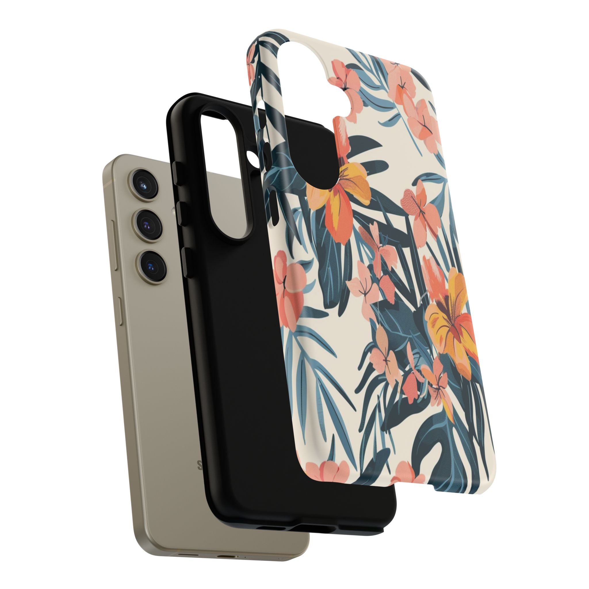 Tropical White and Blue Case