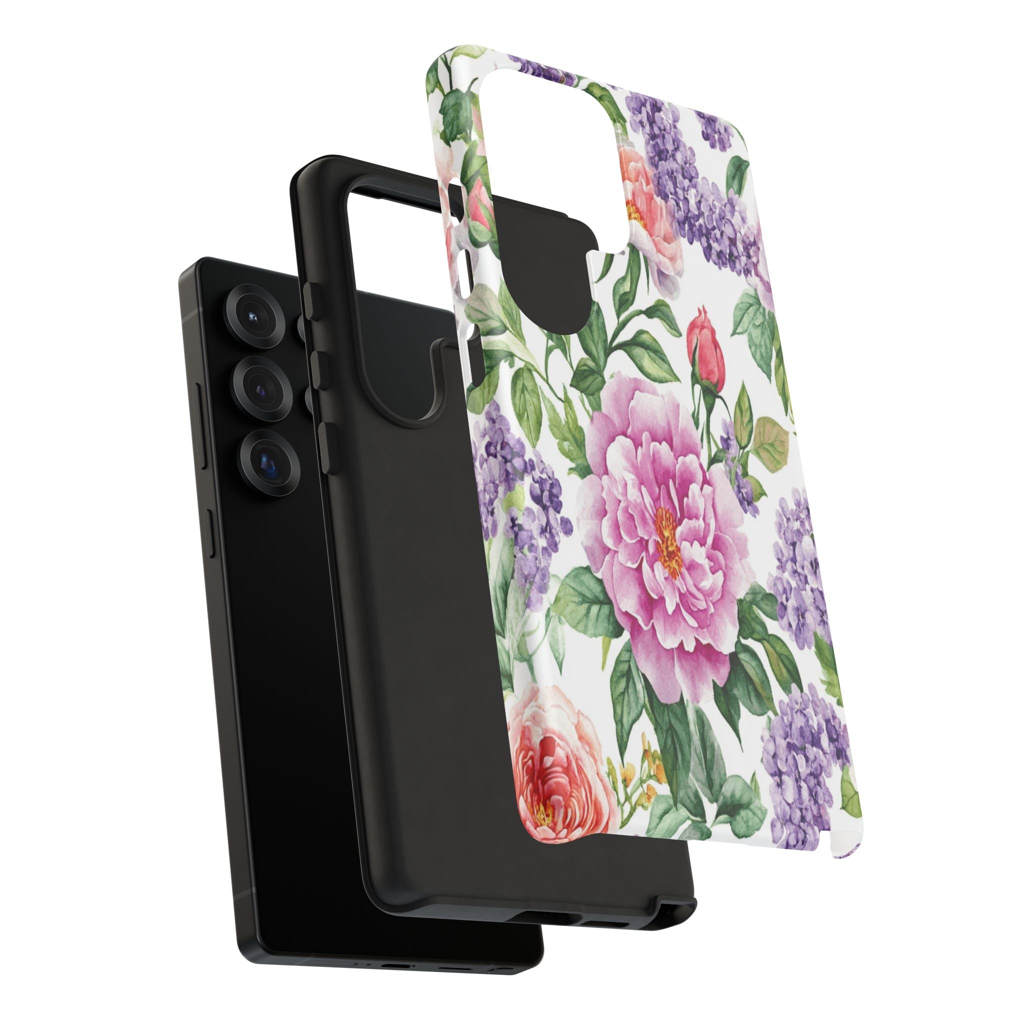 Watercolor Peonies and Lilacs Case