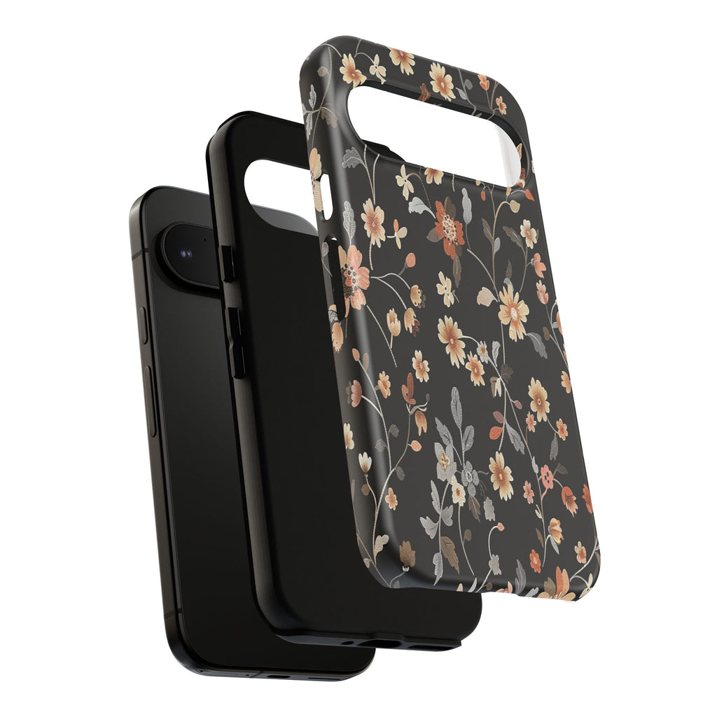 Floral Field on Black Case