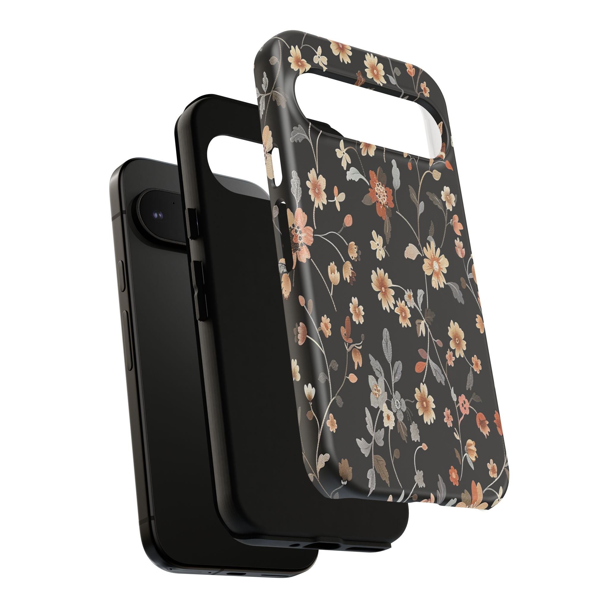 Floral Field on Black Case