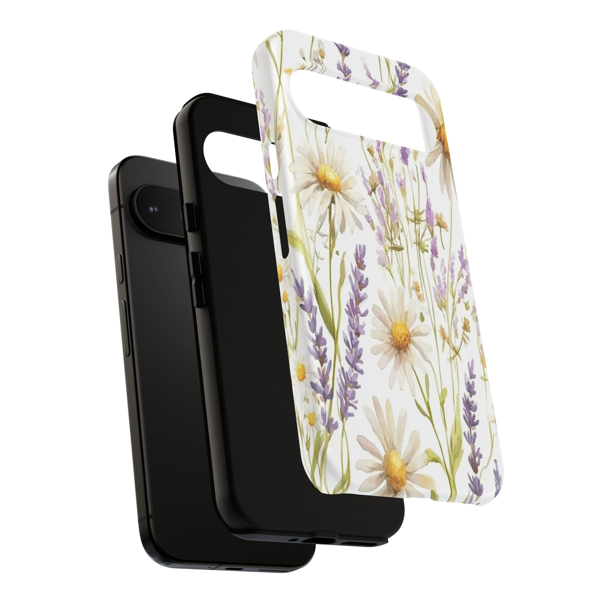 Delicate Watercolor Daisy and Lavender Case