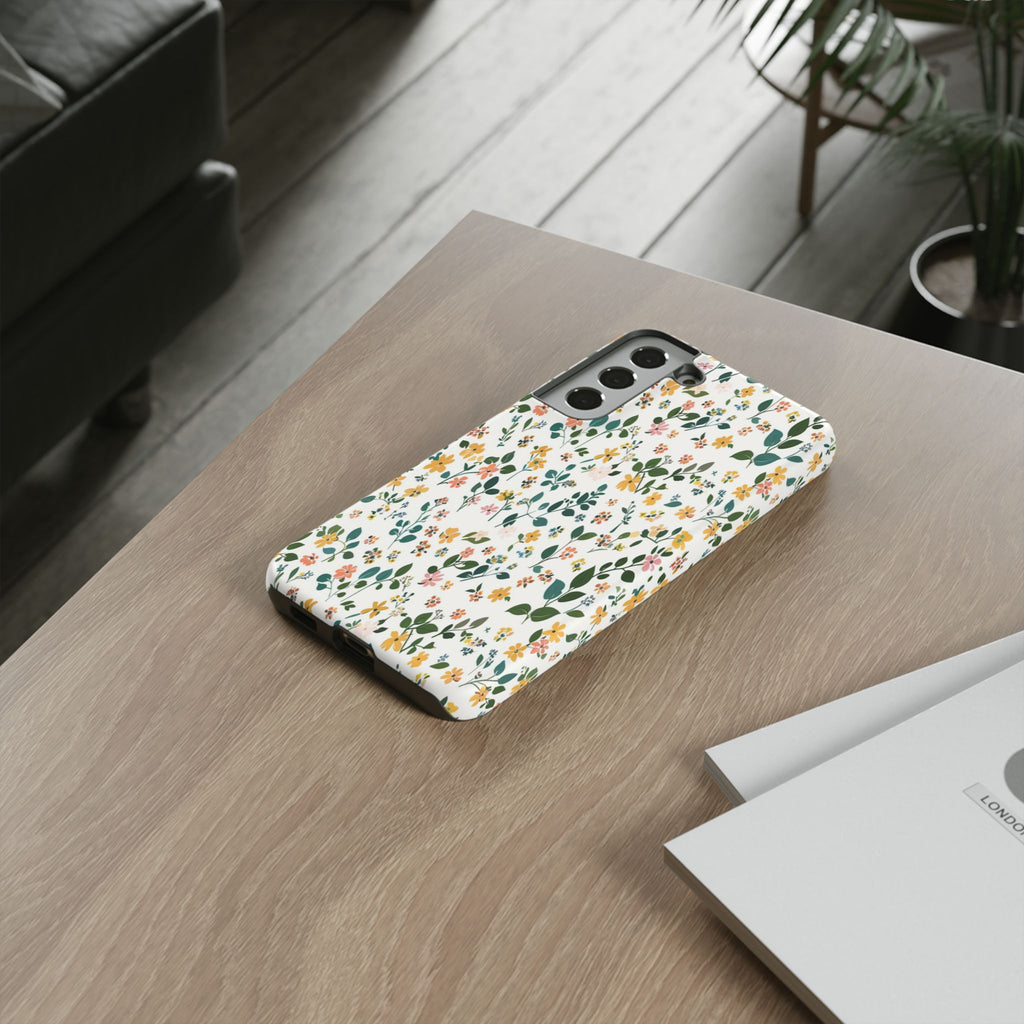 Pastel Leaves and Flowers Case