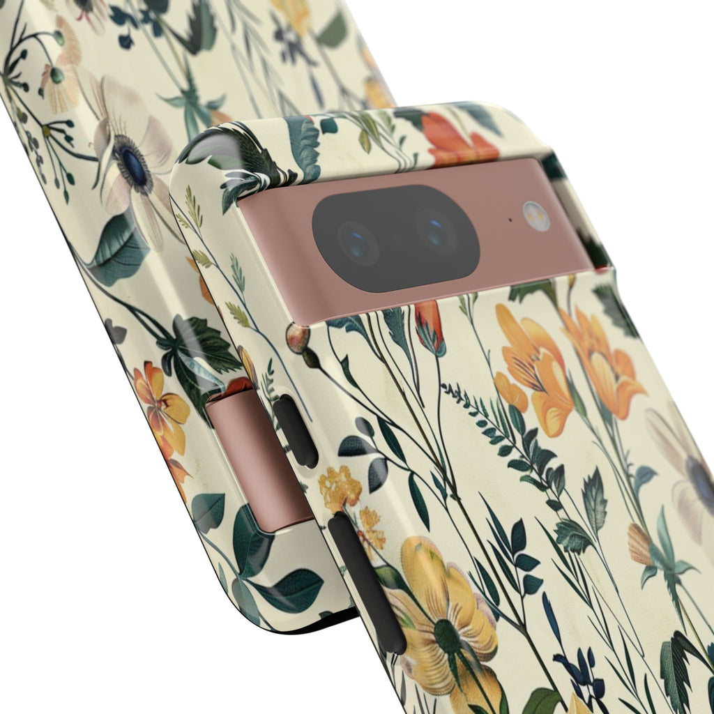 Vintage Botanical Wildflower Seamless Pattern