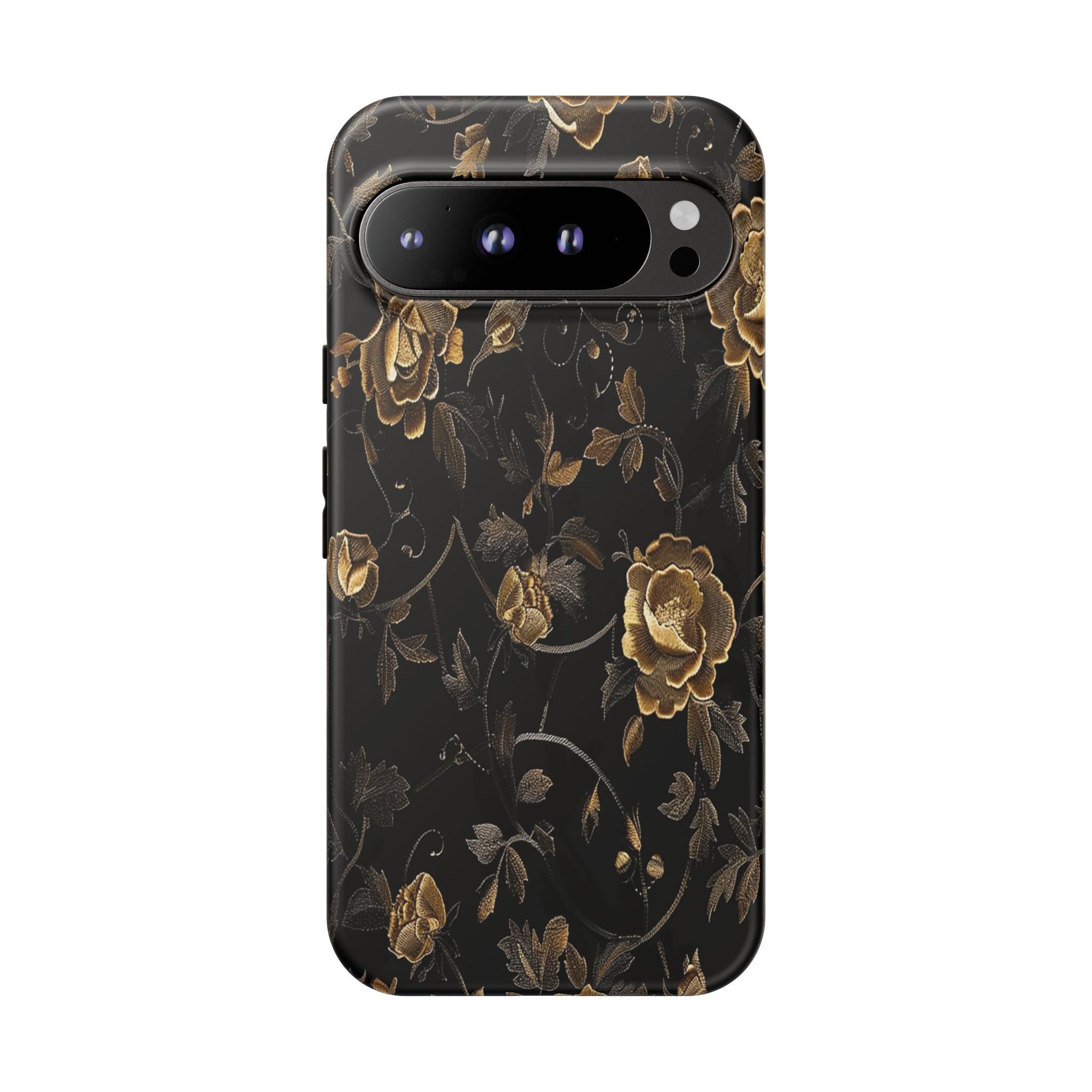 Golden Roses on Black