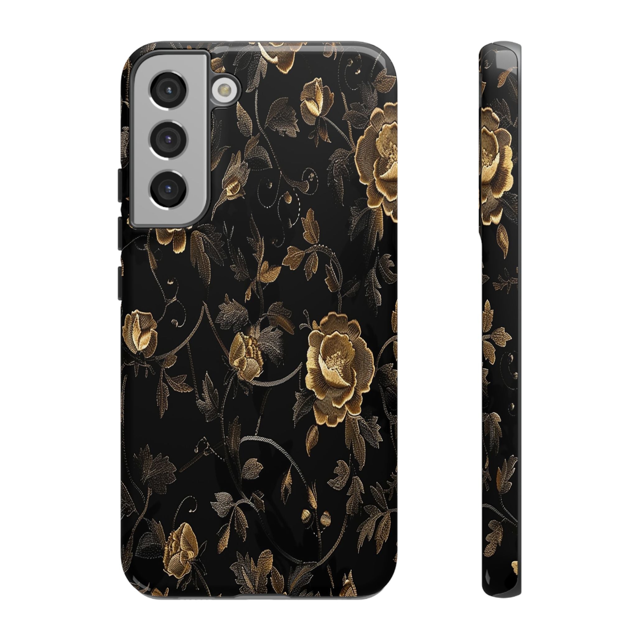 Golden Roses on Black