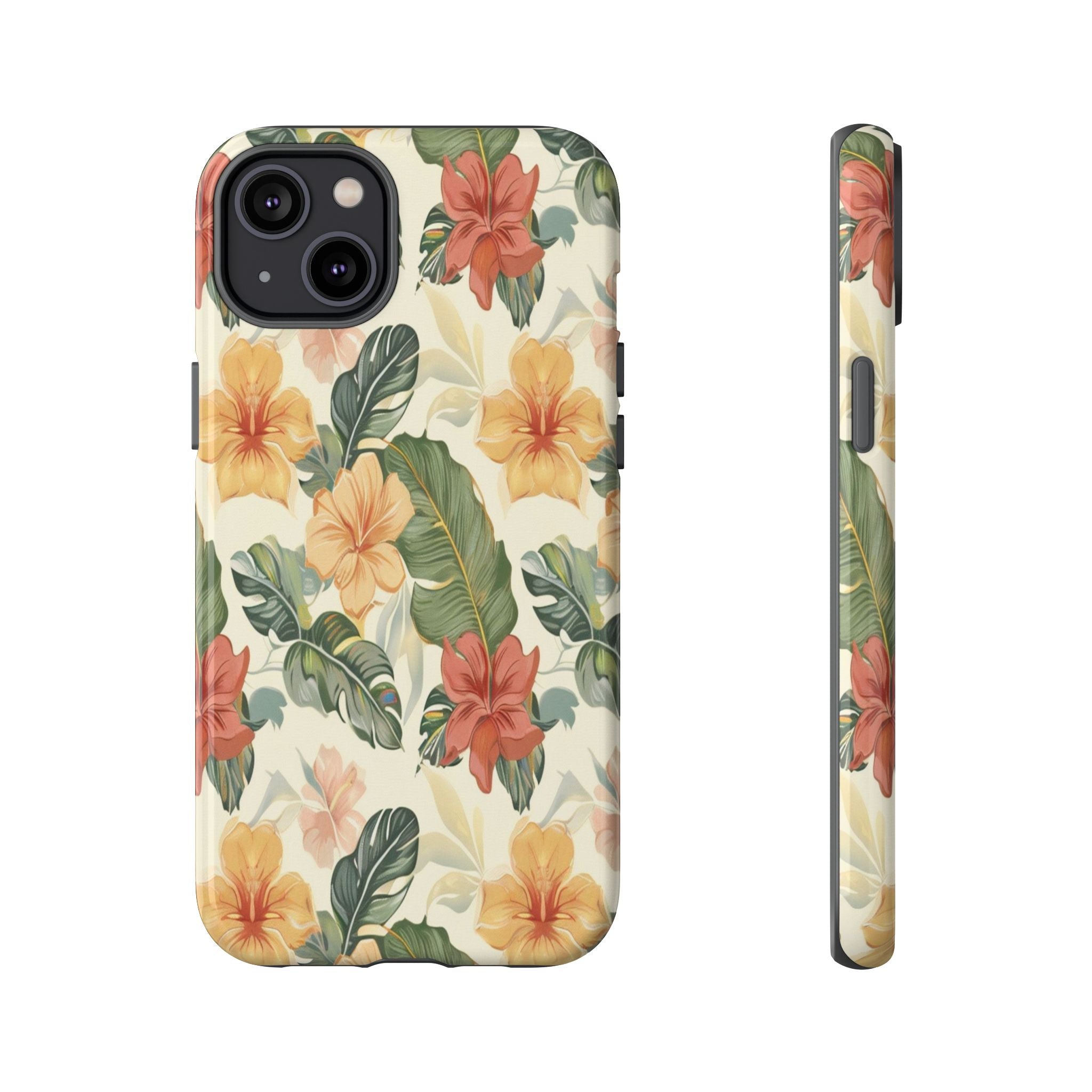 Vintage Tropical Floral Seamless Pattern