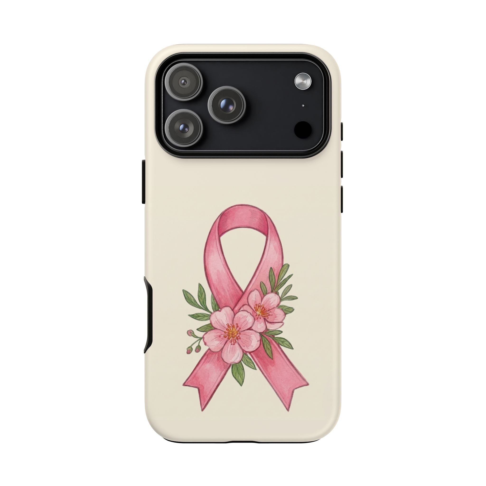 Floral Breast Cancer Awareness Case
