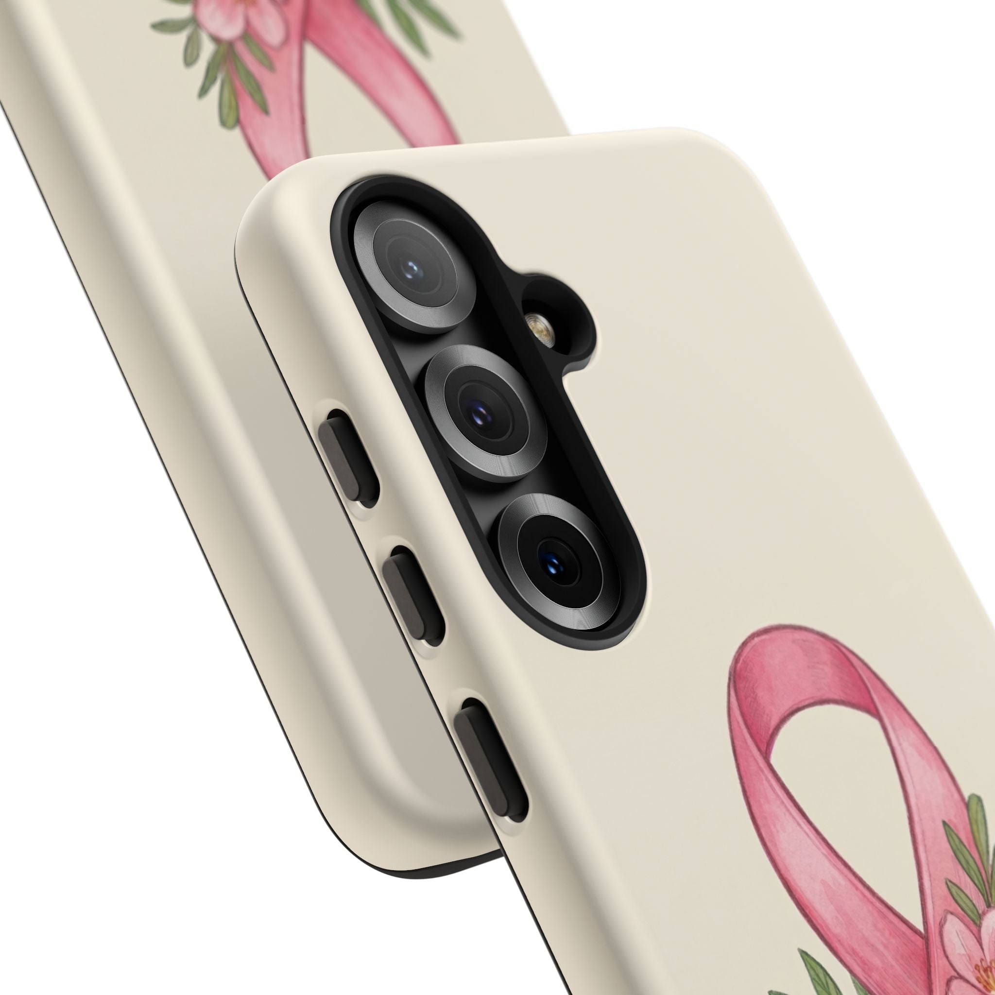 Floral Breast Cancer Awareness Case