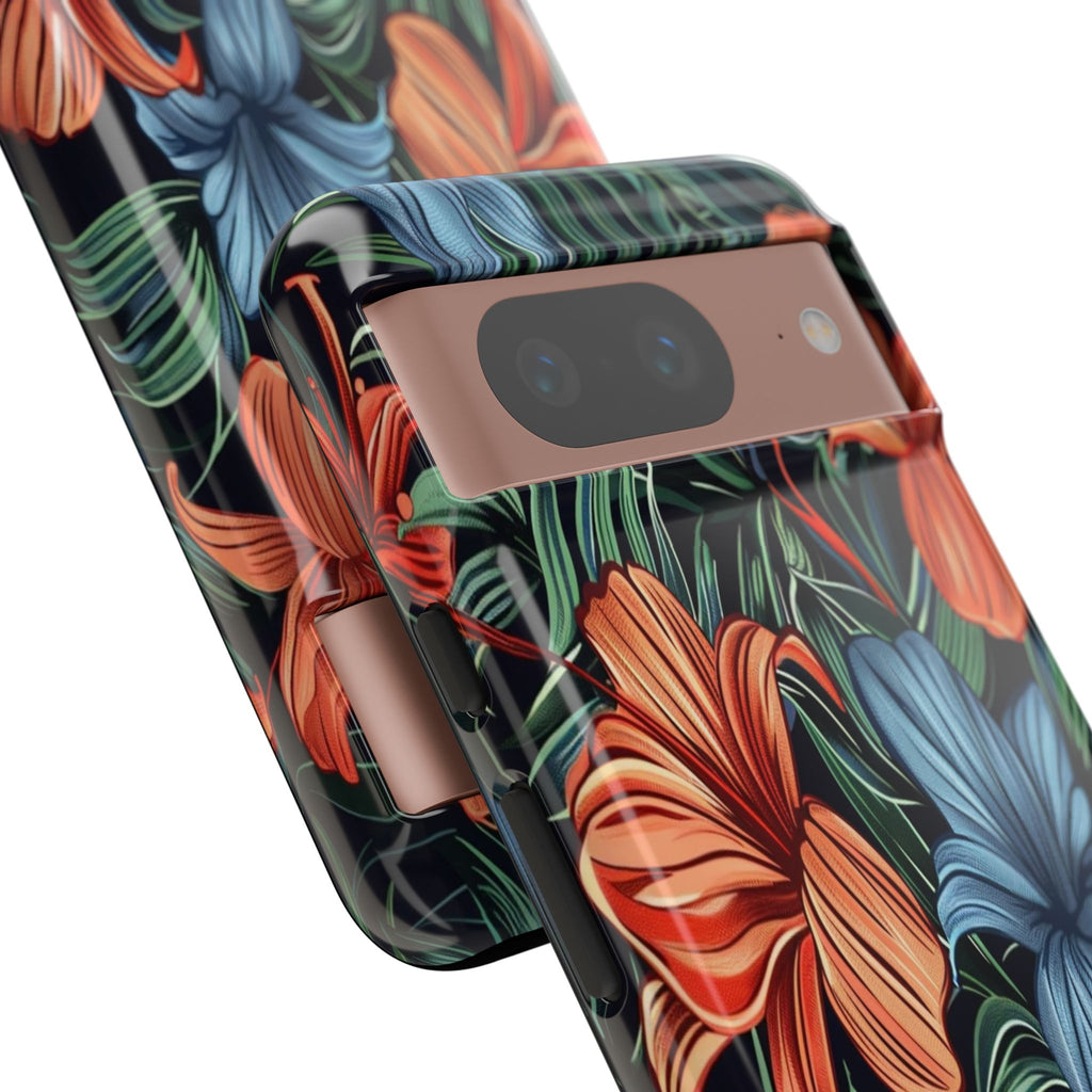 Tropical Red and Blue Case