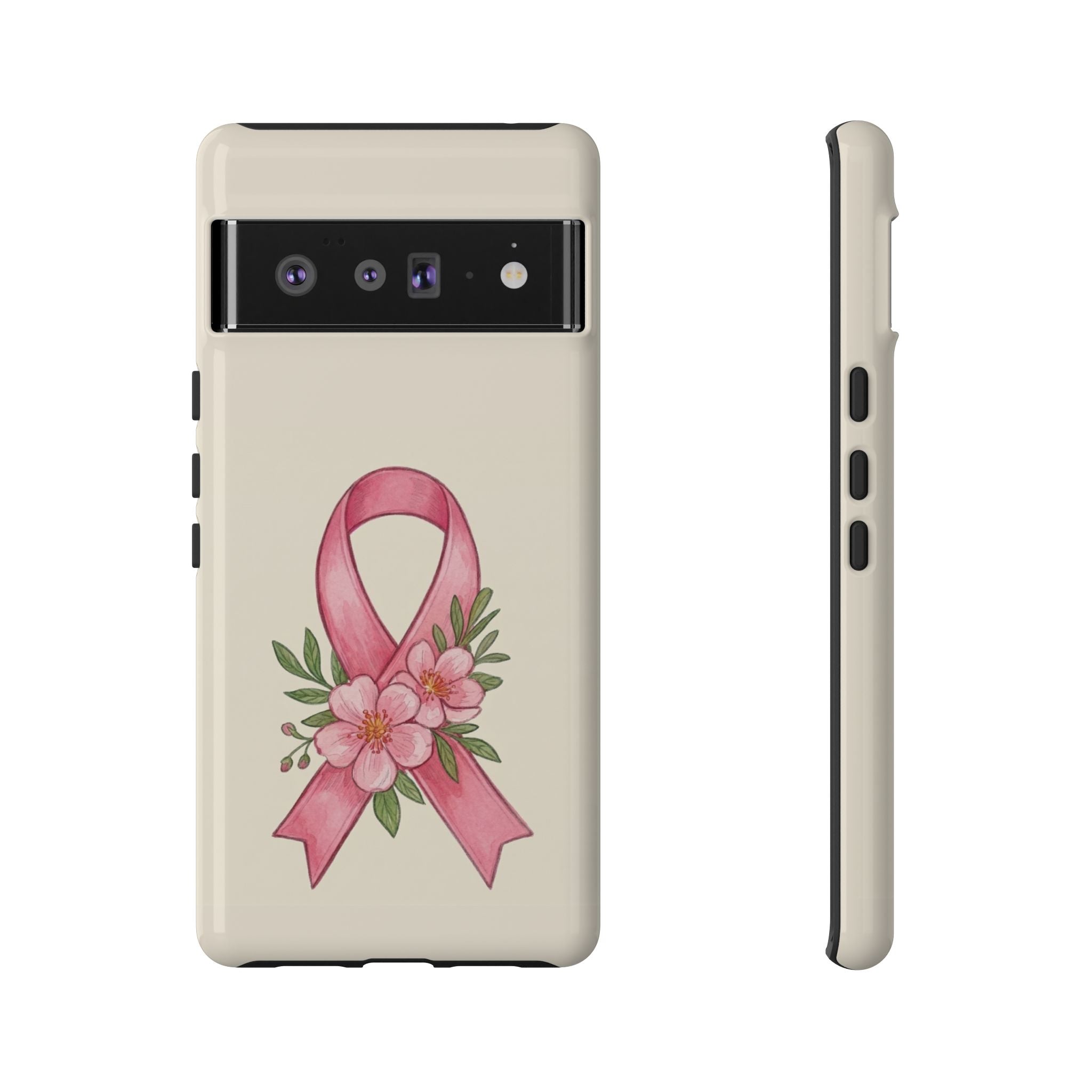Floral Breast Cancer Awareness Case