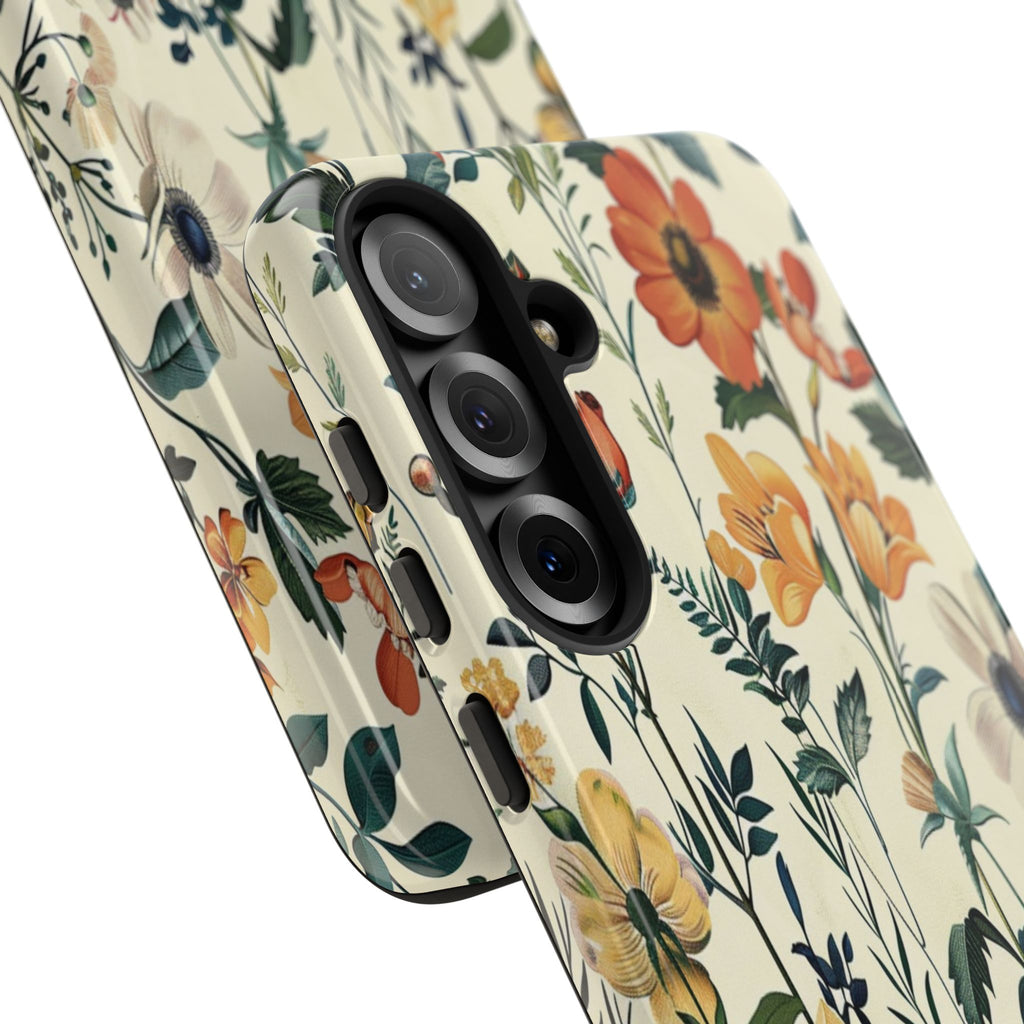 Vintage Botanical Wildflower Seamless Pattern