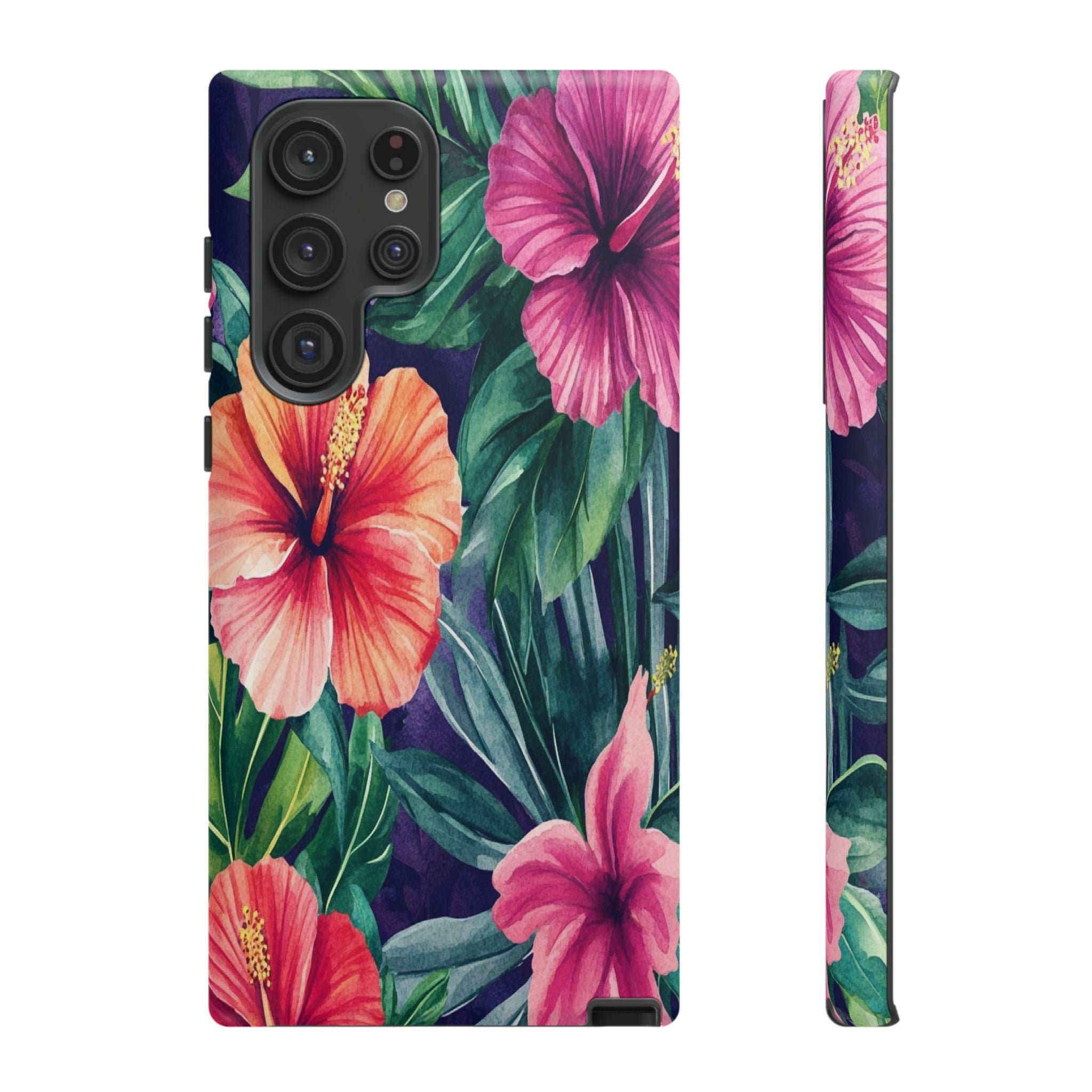 Navy Floral Watercolor