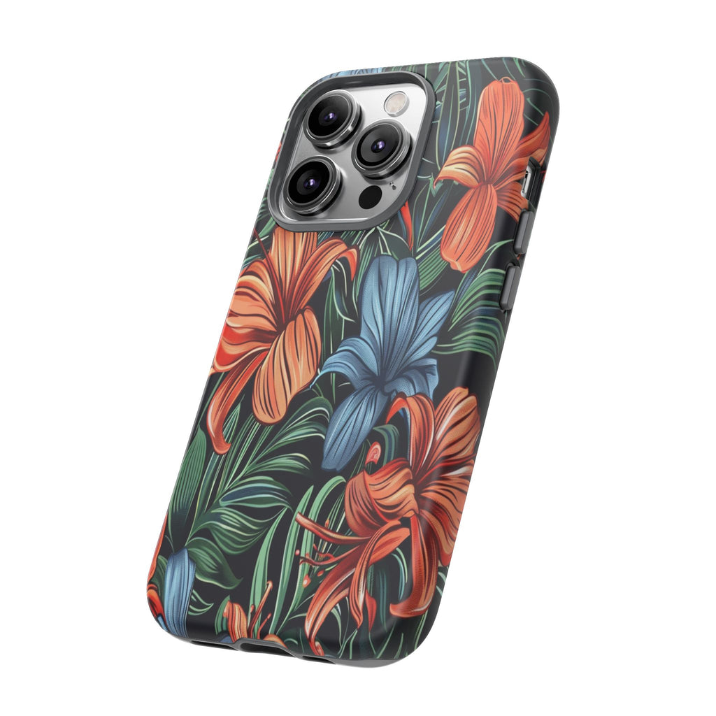 Tropical Red and Blue Case