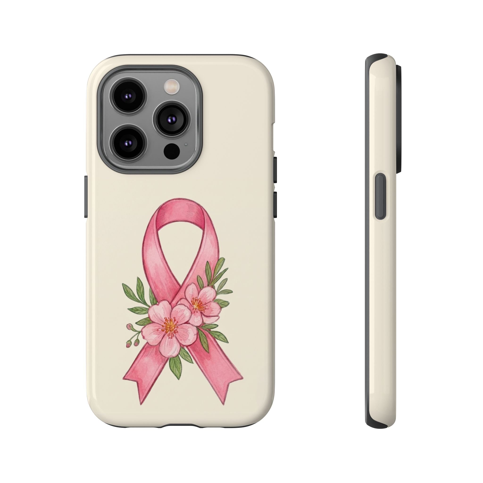 Floral Breast Cancer Awareness Case