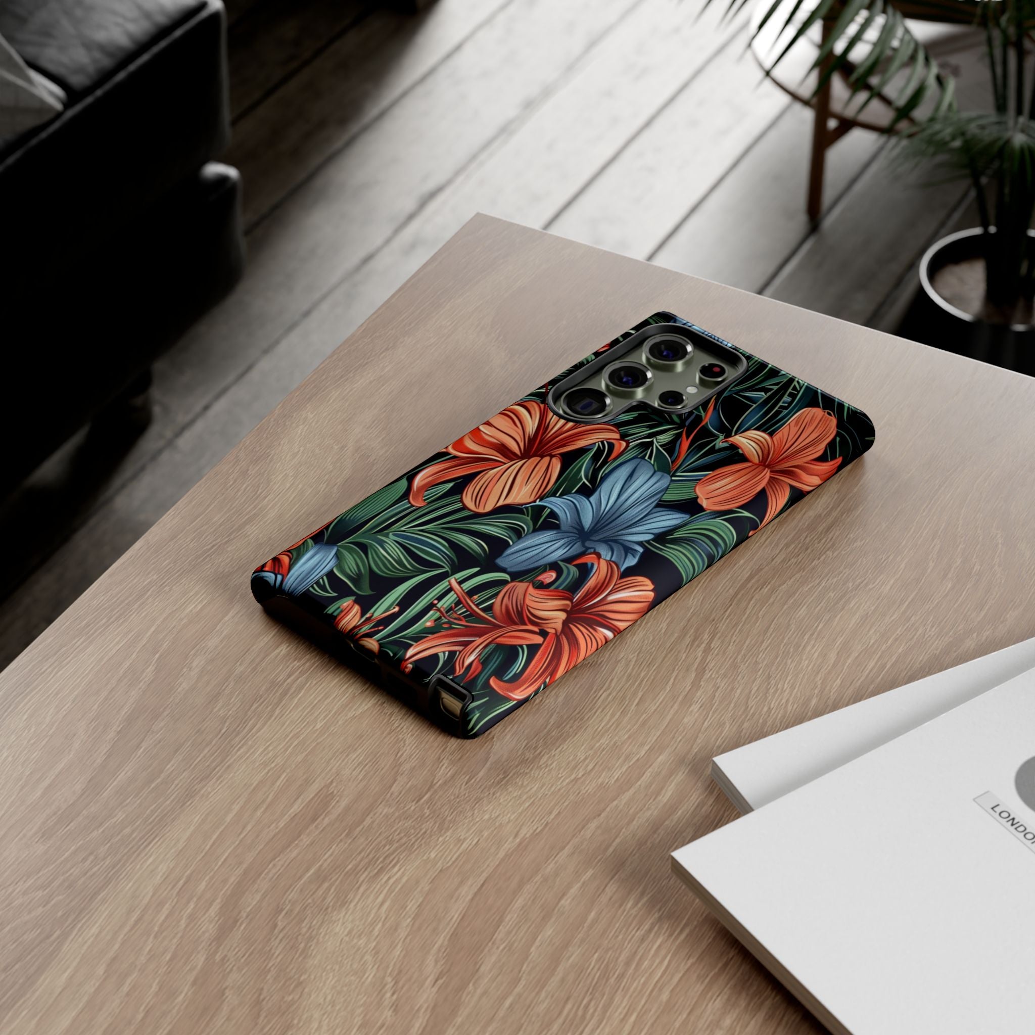 Tropical Red and Blue Case