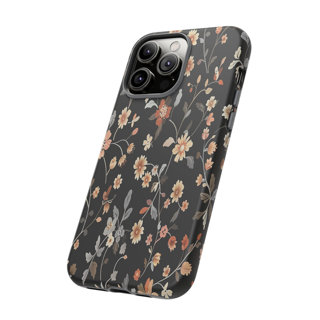 Floral Field on Black Case
