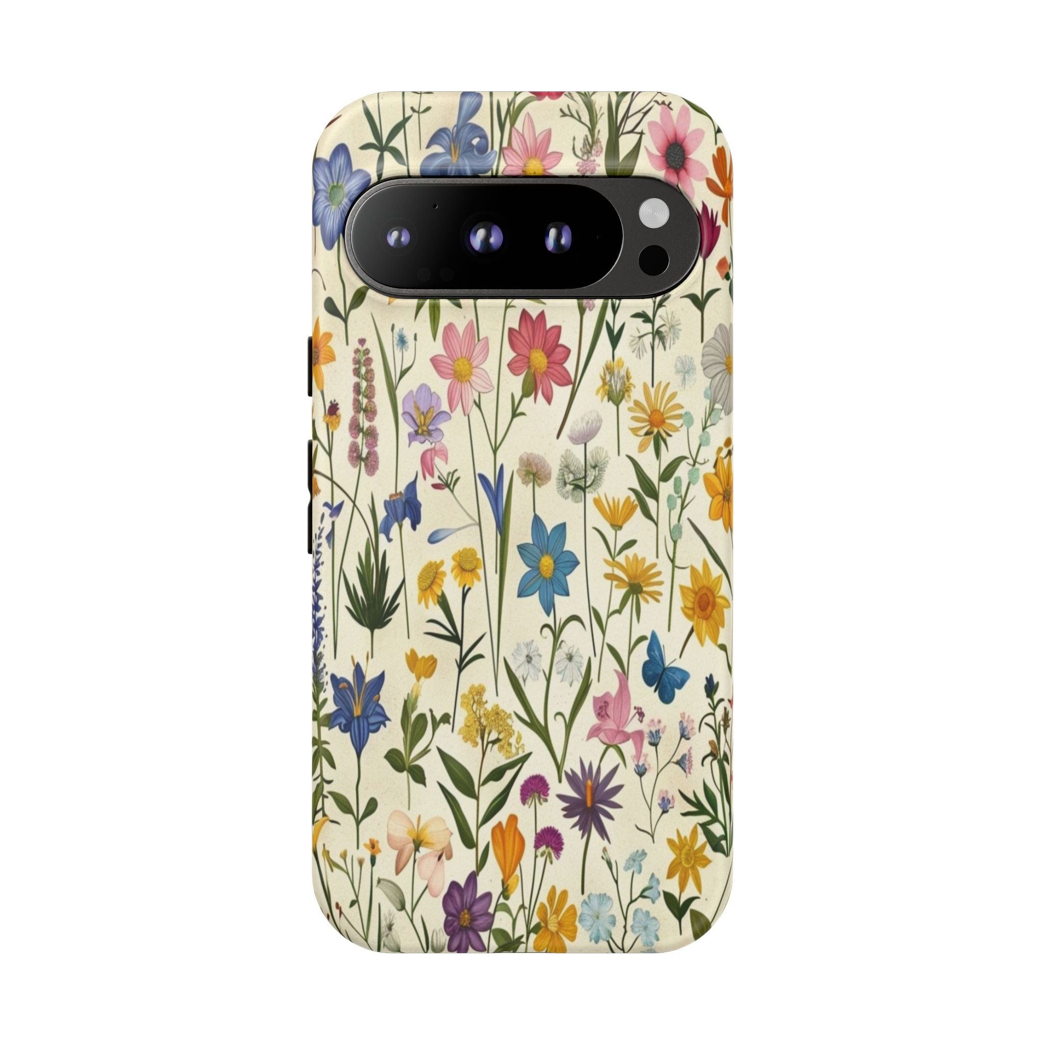 Vibrant Botanical Wildflower Pattern