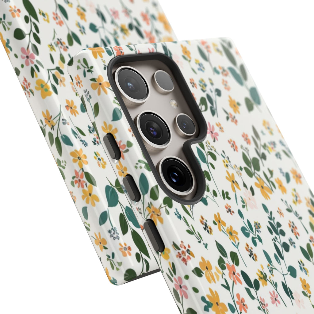 Pastel Leaves and Flowers Case