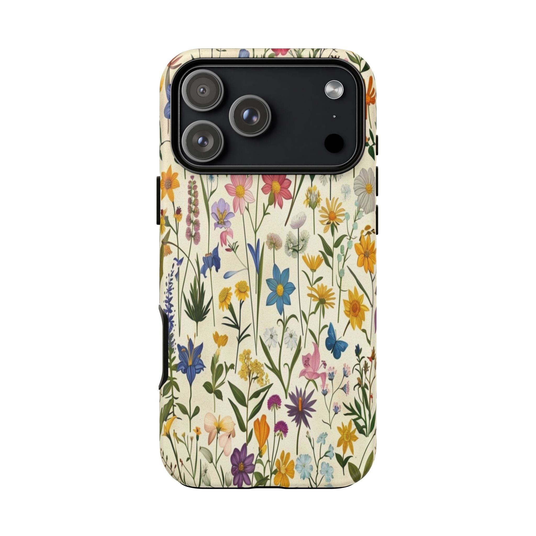 Vibrant Botanical Wildflower Pattern