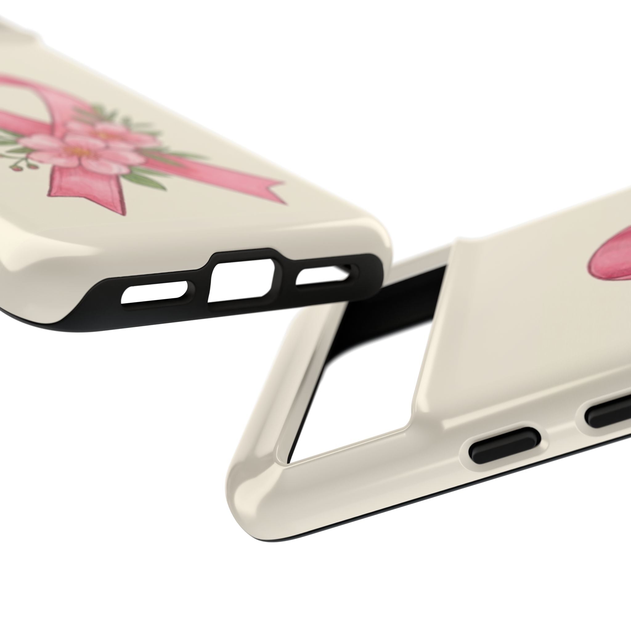 Floral Breast Cancer Awareness Case