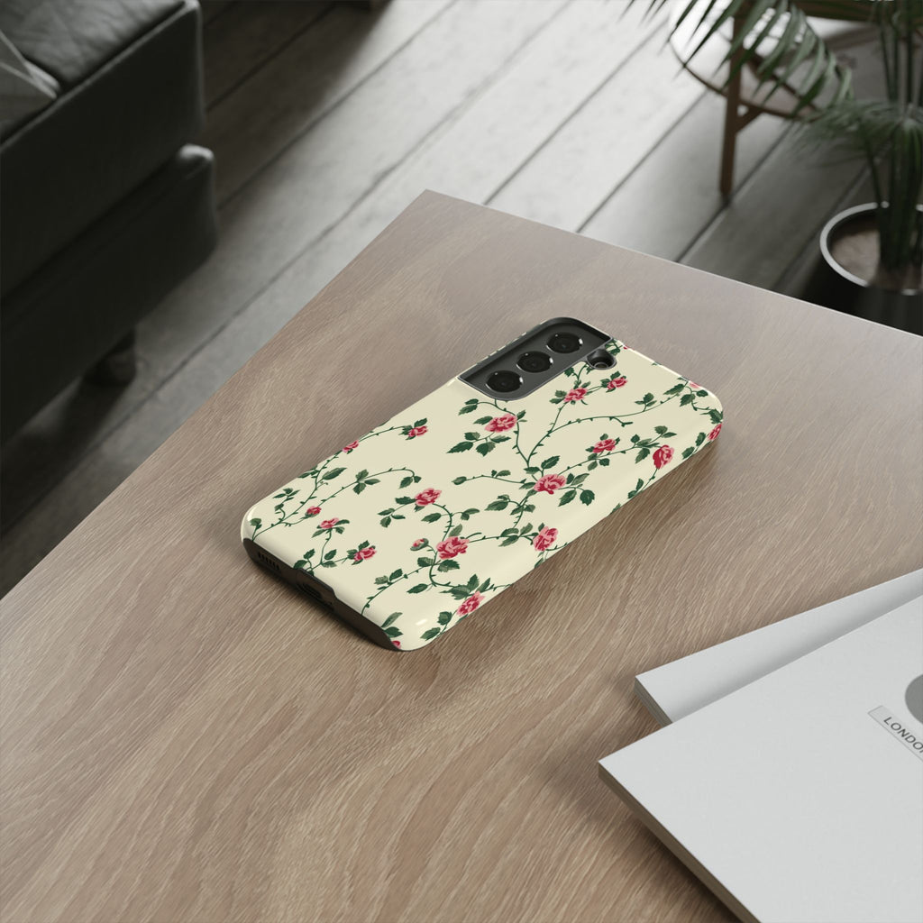 Elegant Pink Victorian Roses Case