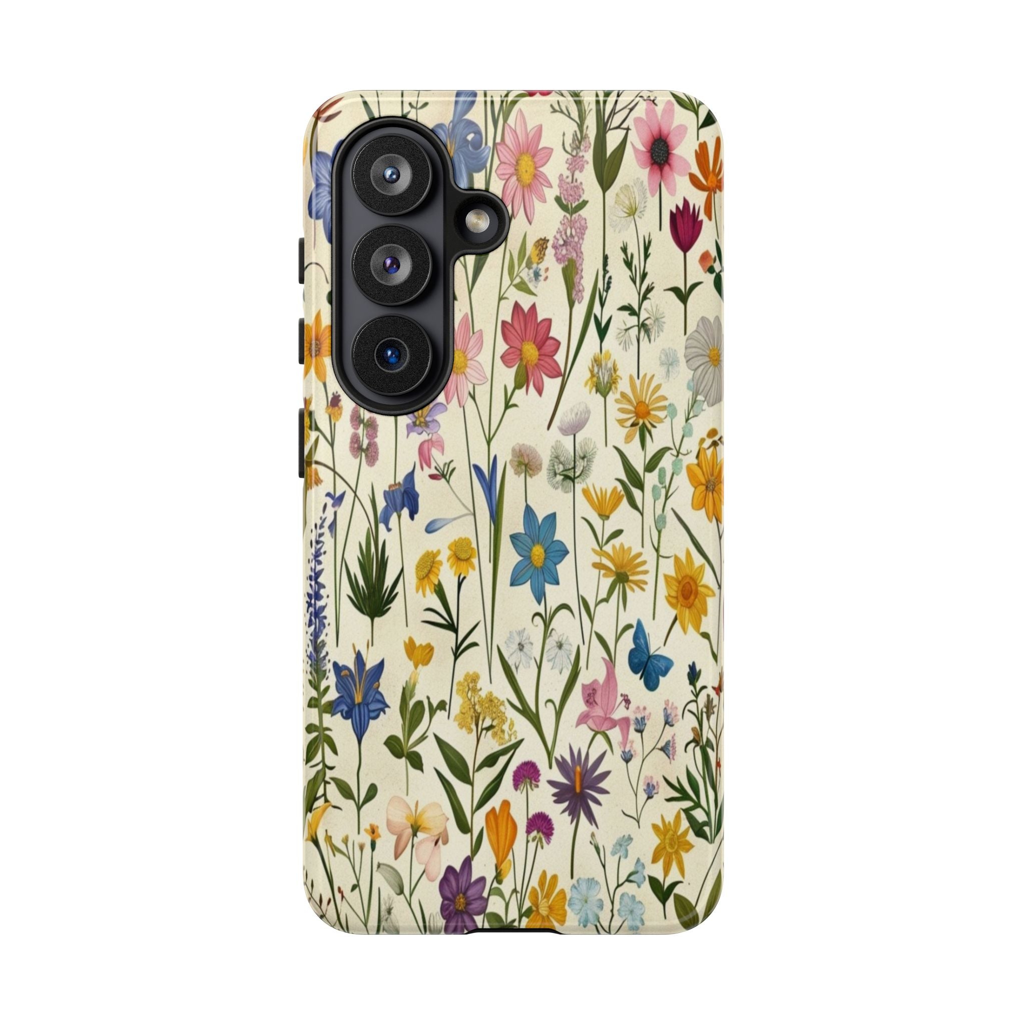 Vibrant Botanical Wildflower Pattern