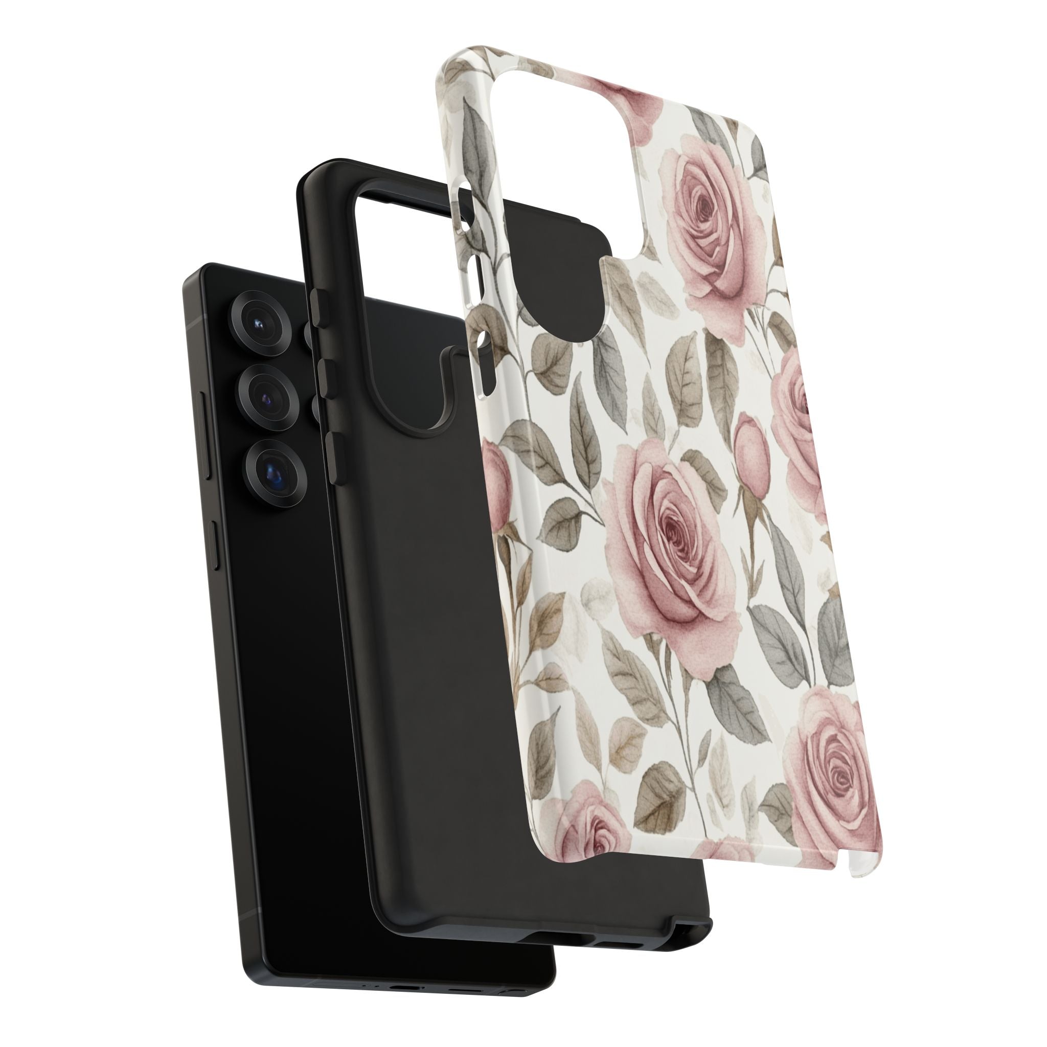 Elegant Watercolor Rose Case