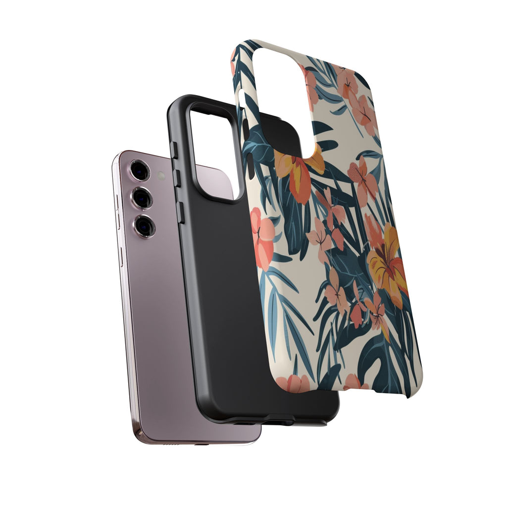 Tropical White and Blue Case
