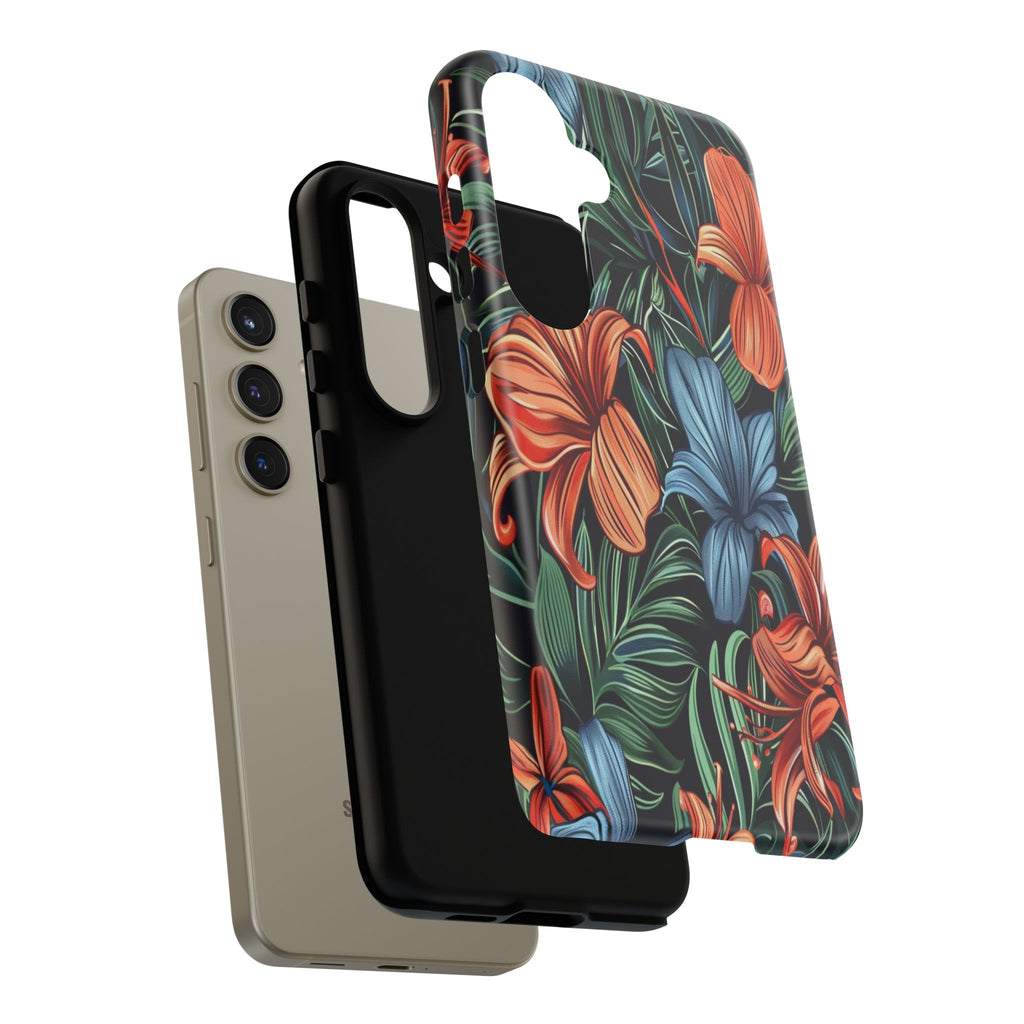 Tropical Red and Blue Case