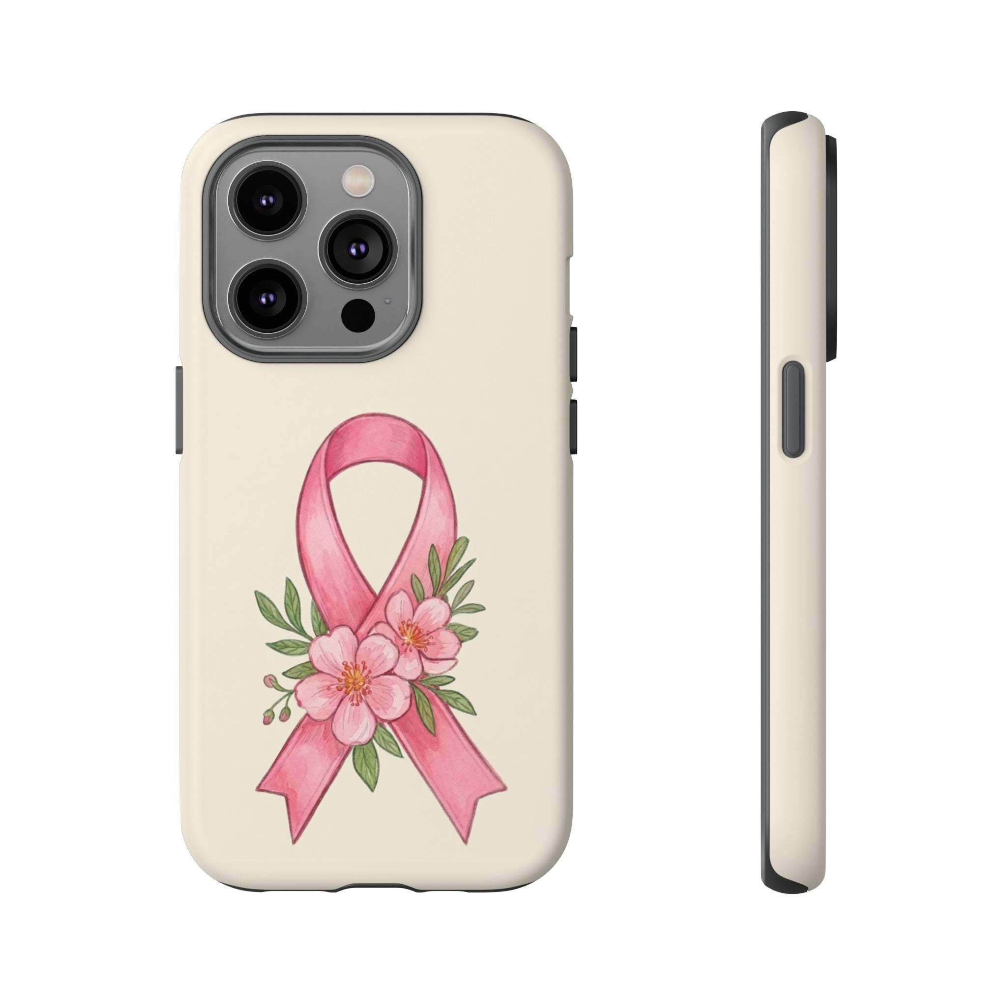 Floral Breast Cancer Awareness Case