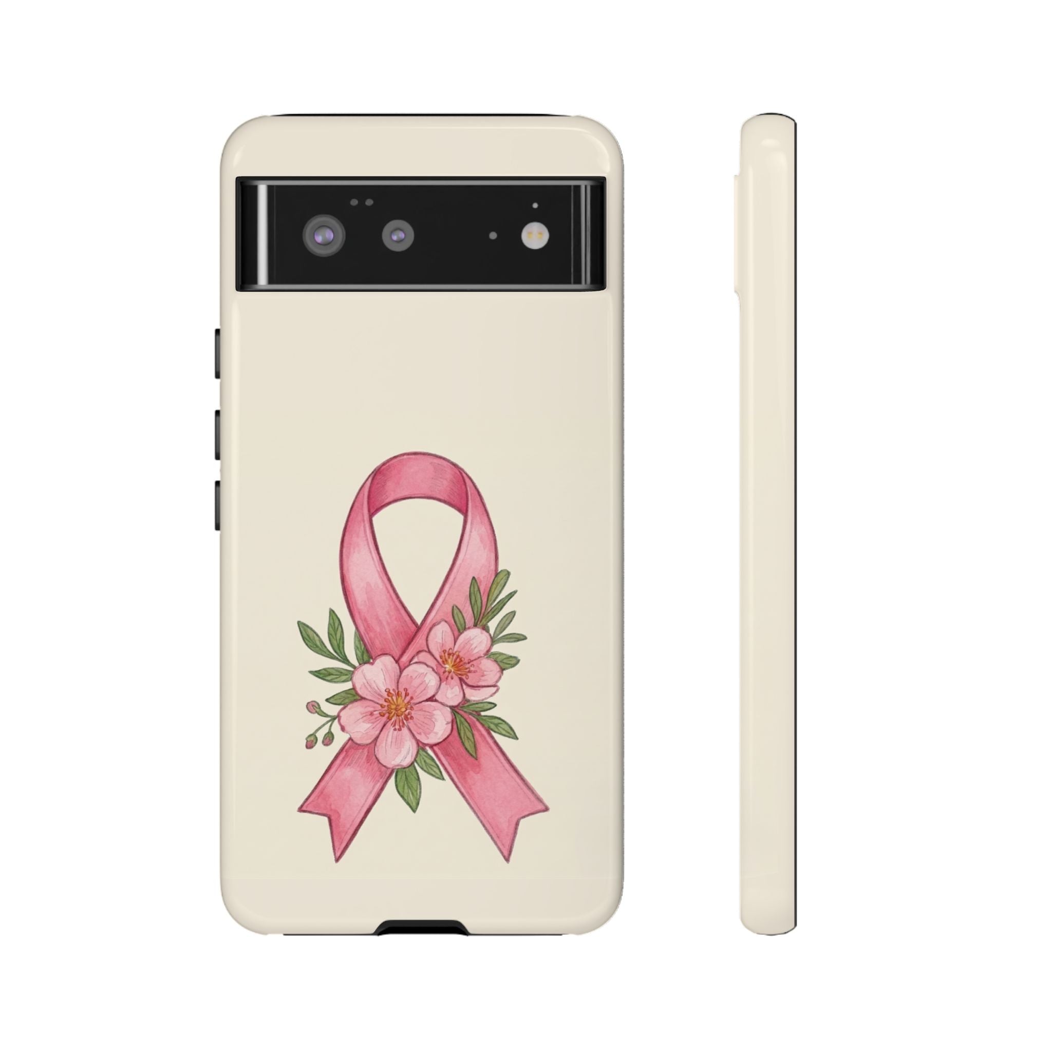 Floral Breast Cancer Awareness Case