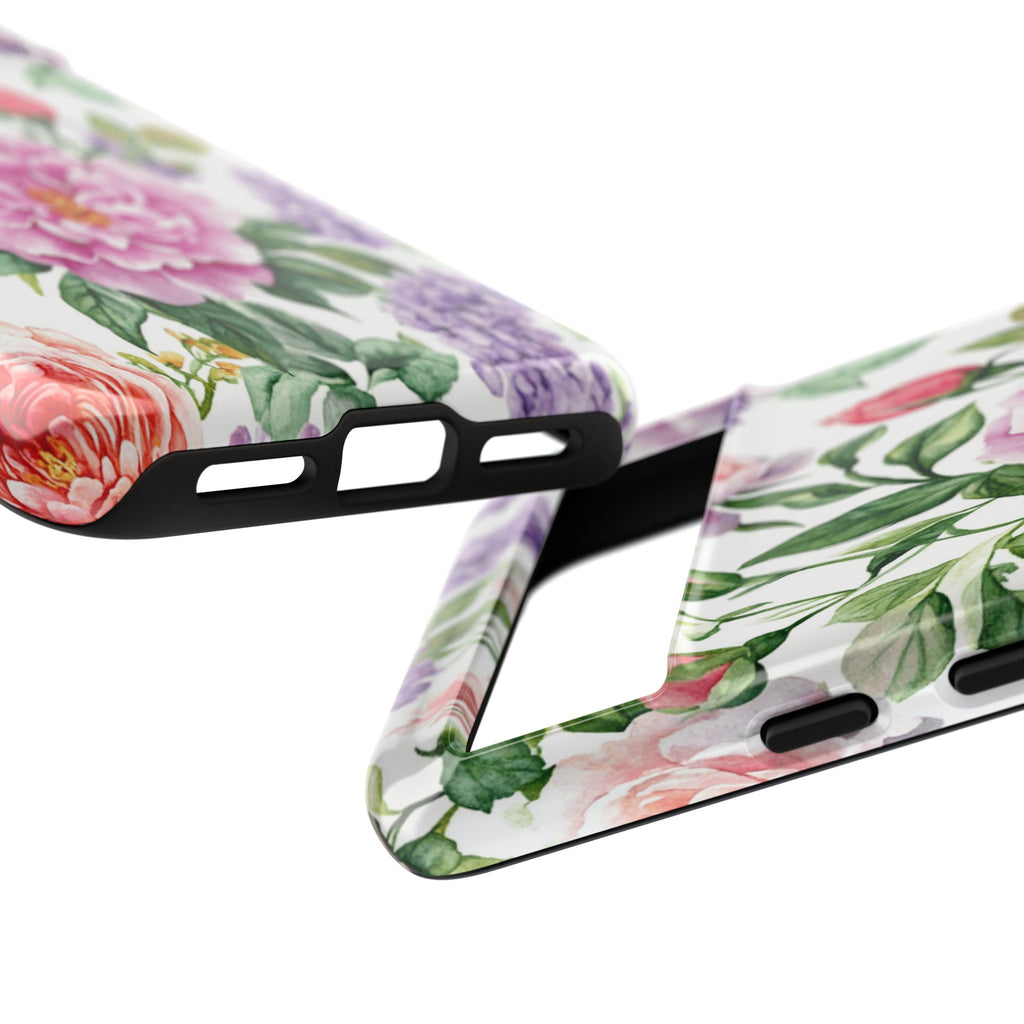 Watercolor Peonies and Lilacs Case