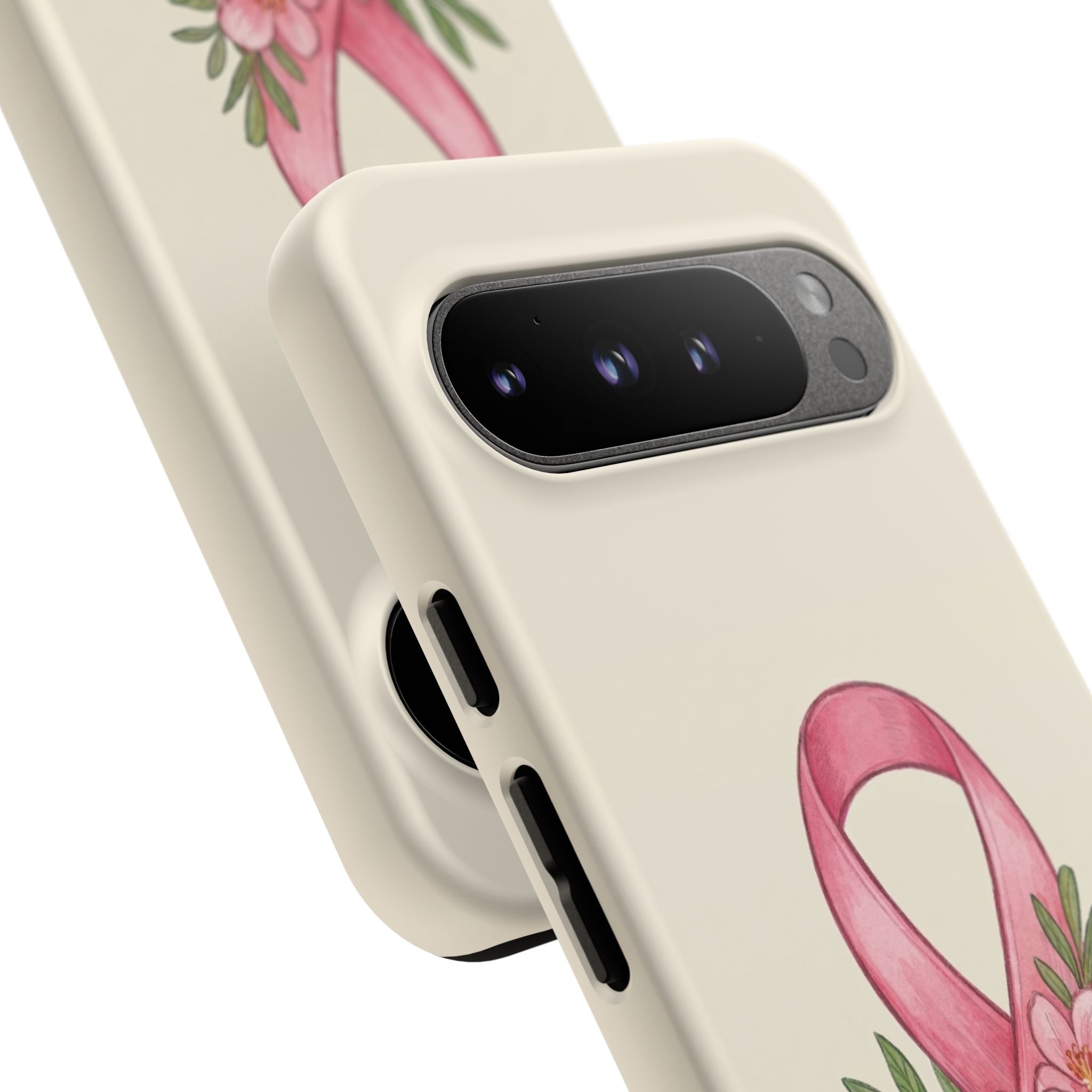Floral Breast Cancer Awareness Case