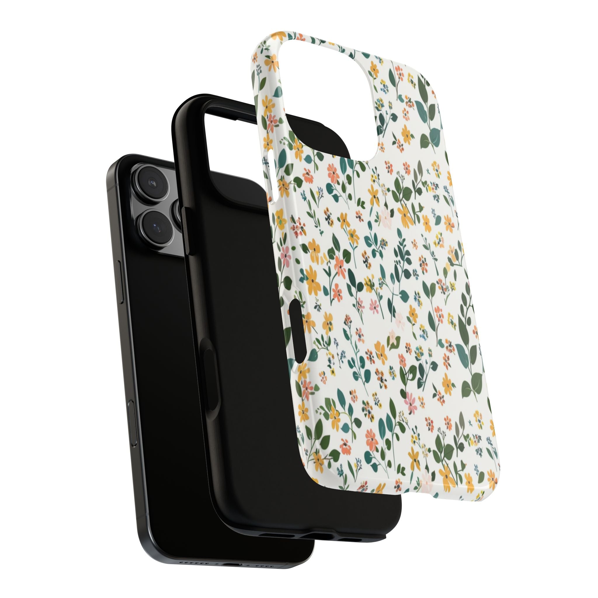 Pastel Leaves and Flowers Case