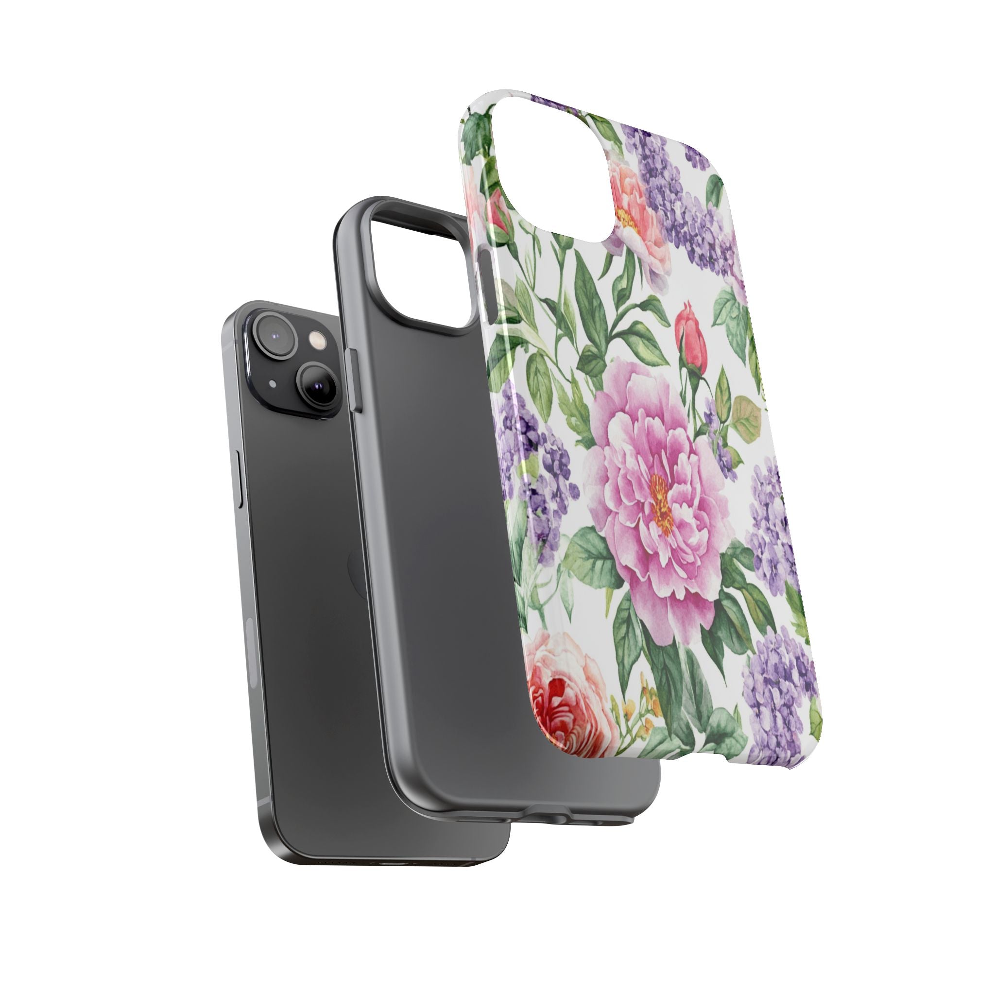 Watercolor Peonies and Lilacs Case